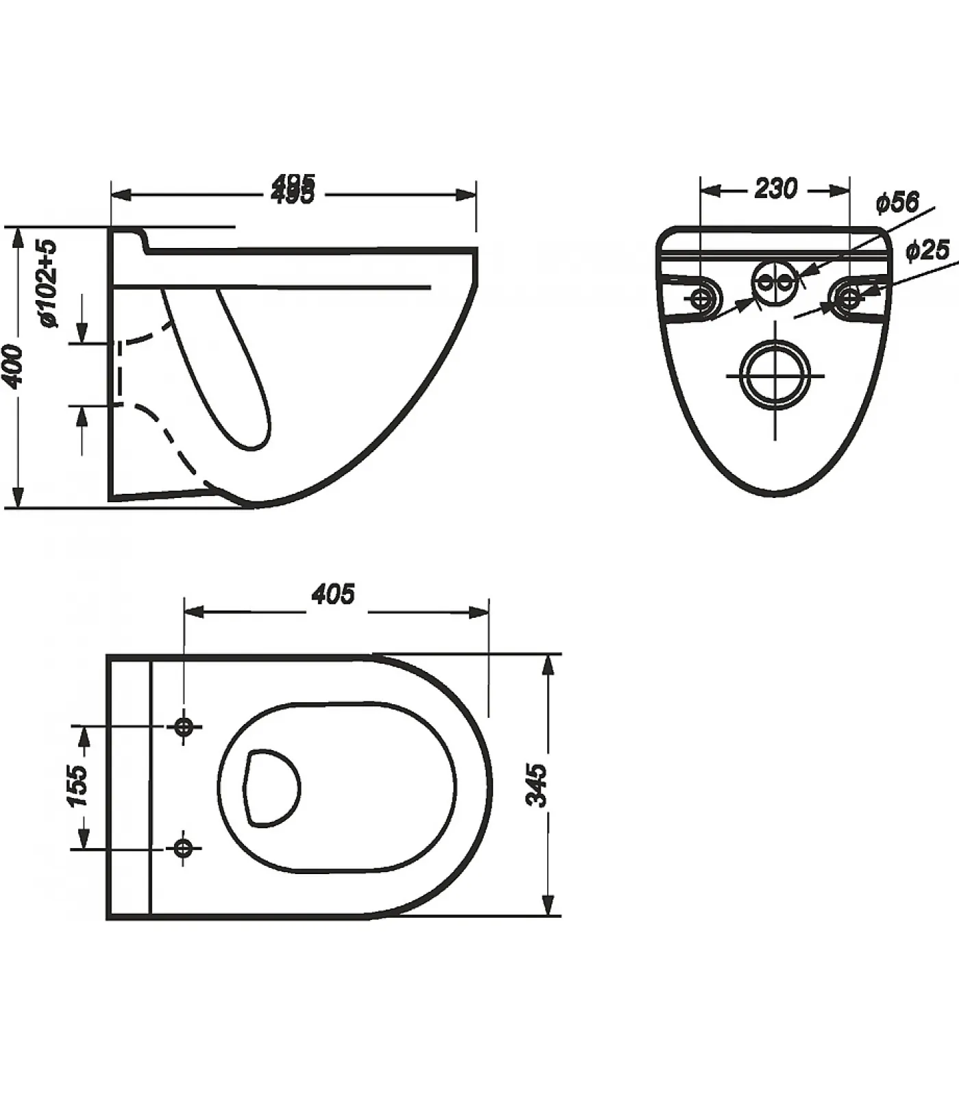 Унитаз подвесной Sanita Luxe Attica с сиденьем Soft Close ATCSLWH0104