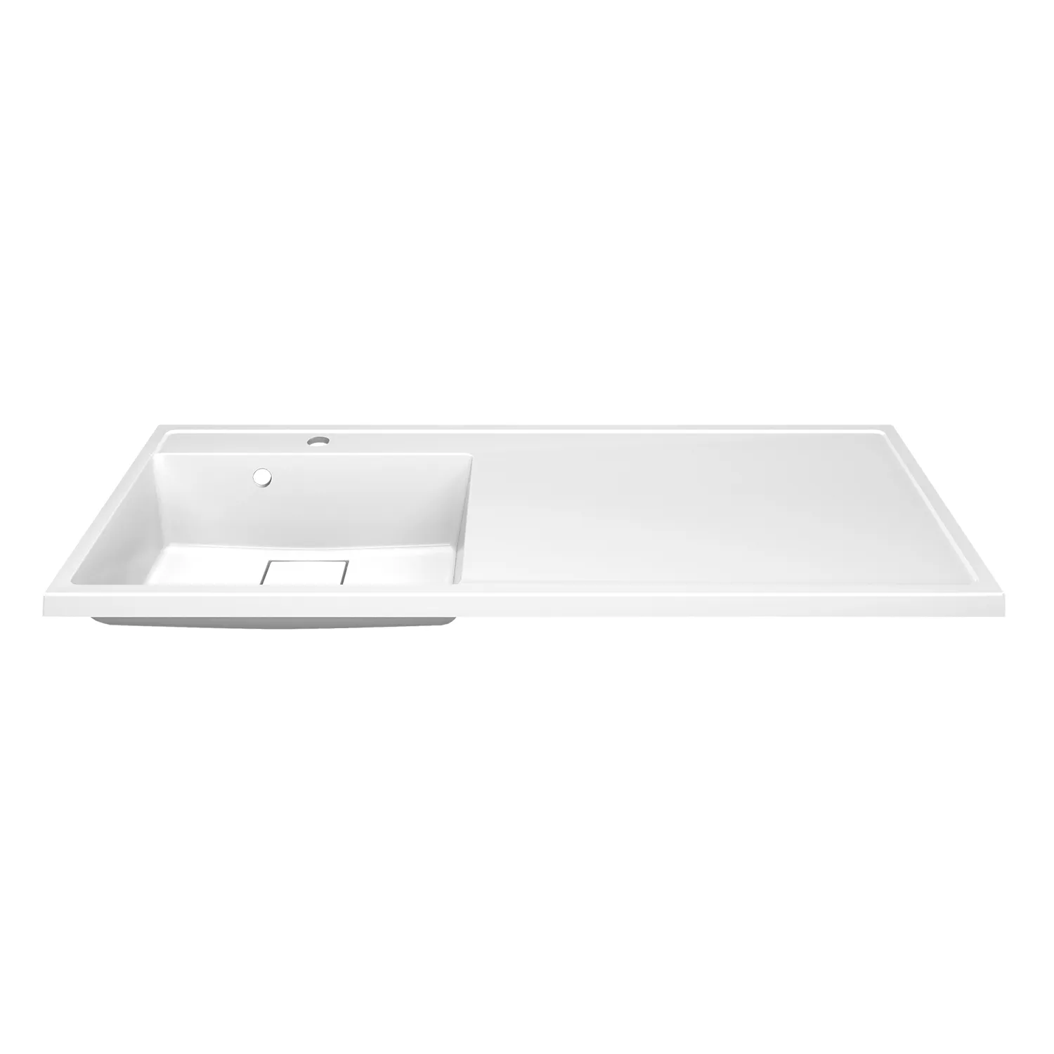 Раковина Azario Paola Magenta 1200 L левосторонняя, литьевой мрамор, белый (CS00078451) в магазинах СантехГид