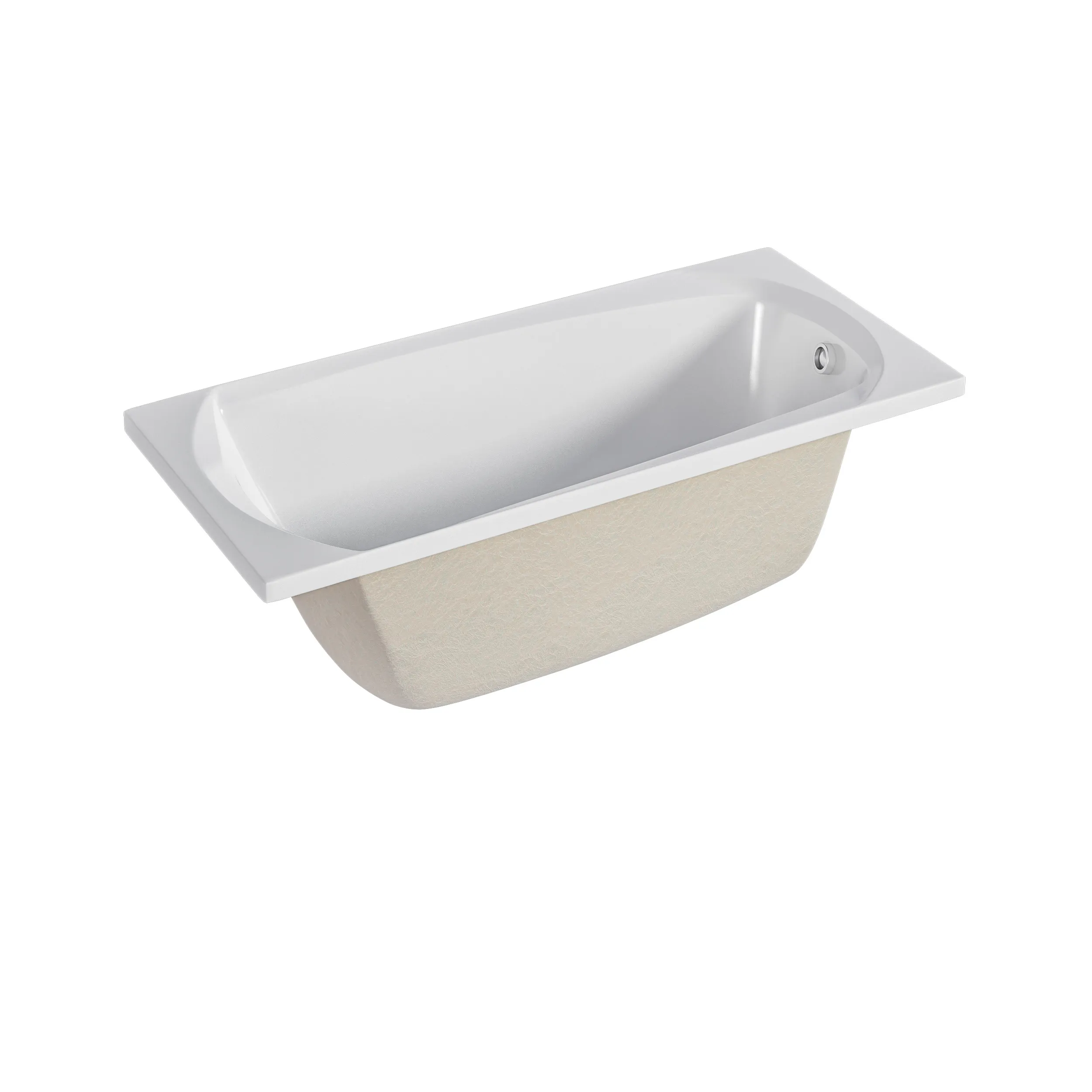 Ванна акриловая 1Marka ELEGANCE 120х70 Прямоугольная белая 01эл1270