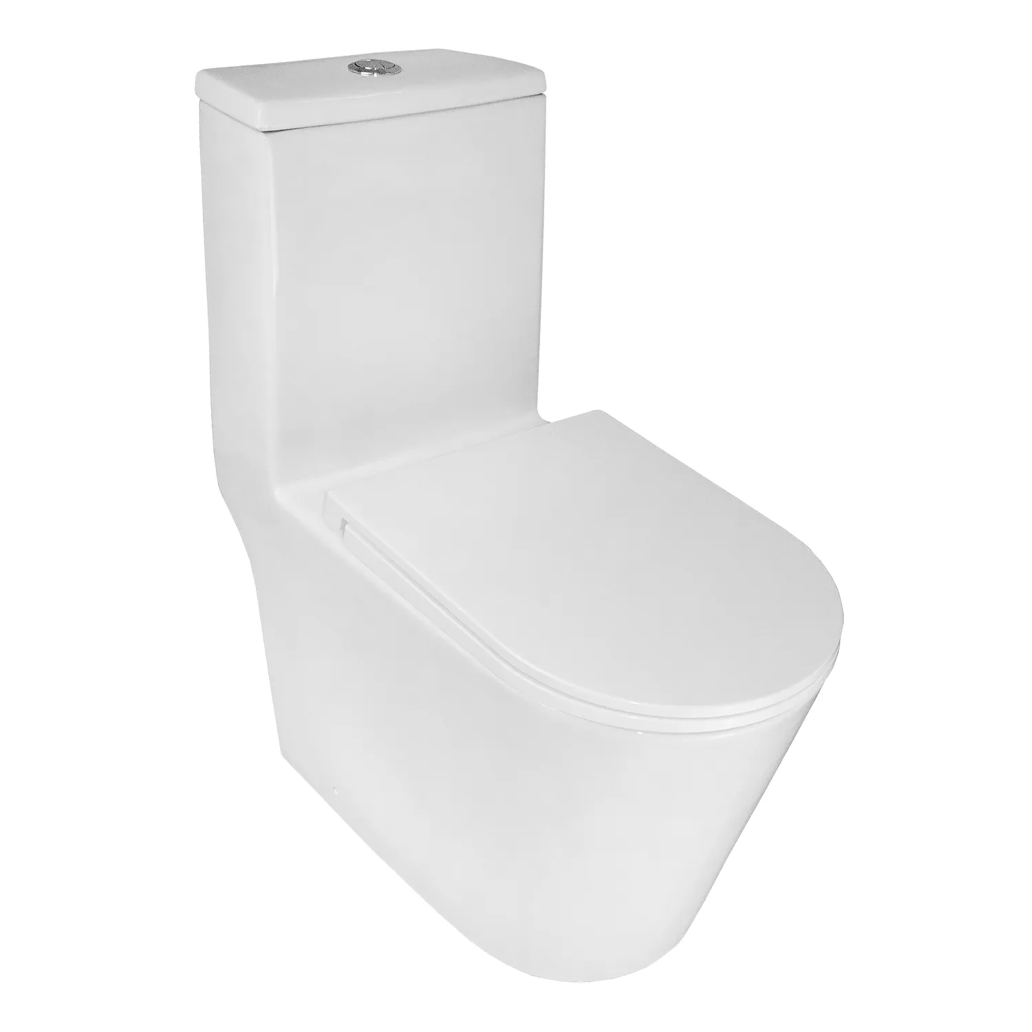 Унитаз-моноблок Azario Scala 360х690х790 безободковый, слив "Торнадо", с быстросъемным сиденьем  микролифт (AZ-8101)