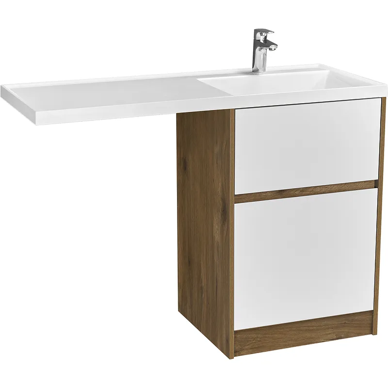 Тумба под раковину Aquaton Лондри 60 без фасада, дуб рустикальный () 1A266901LHDR0