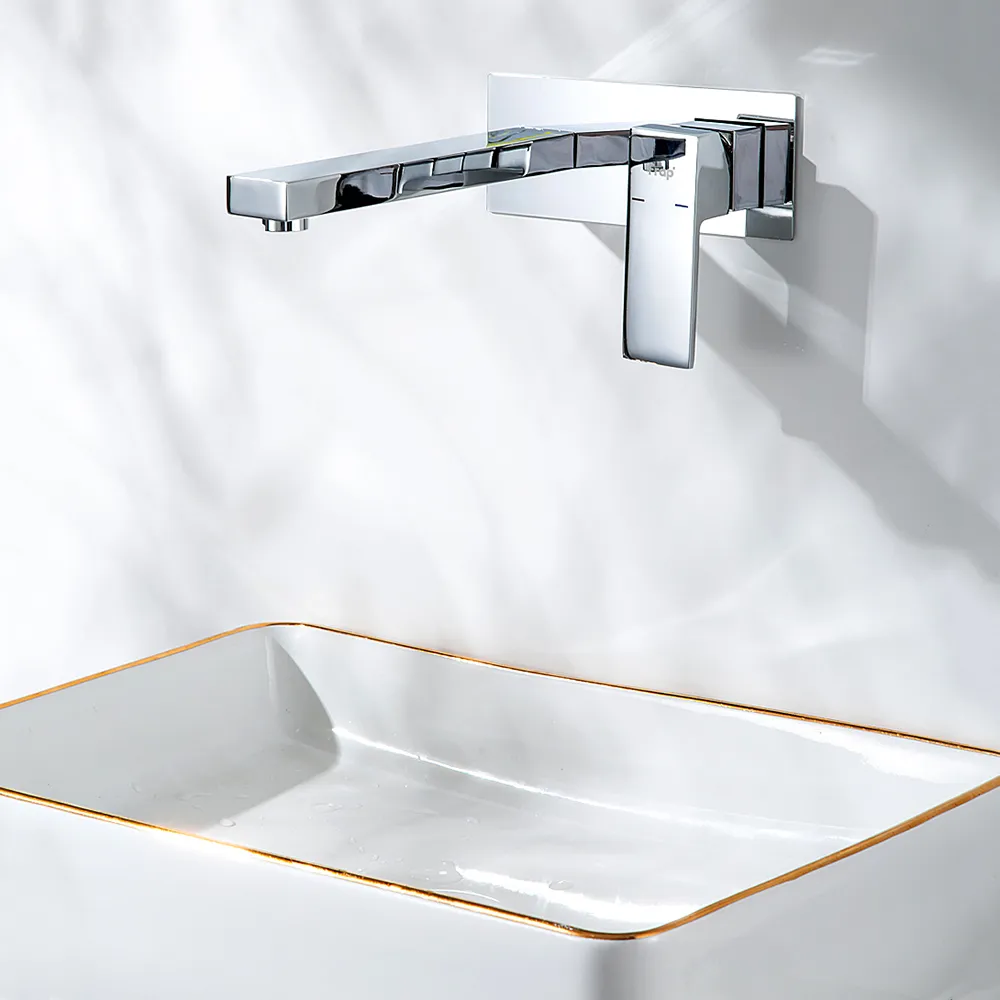 Встраиваемый смеситель для раковины хром FRAP F1291