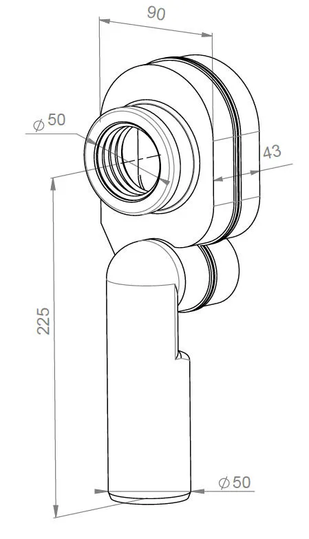 Сифон вертикальный Гала 1WH108699