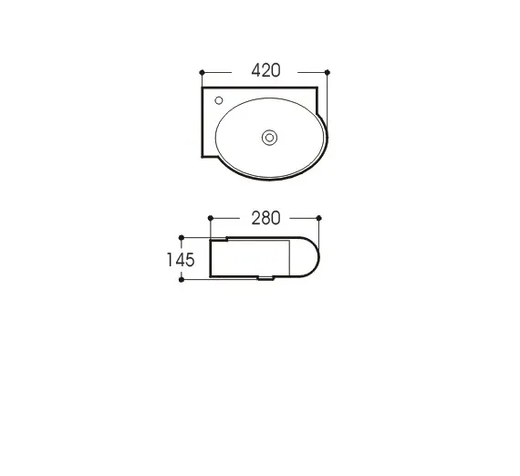 Раковина подвесная Aquatek 420*280*145 AQ5303-00 в магазинах СантехГид