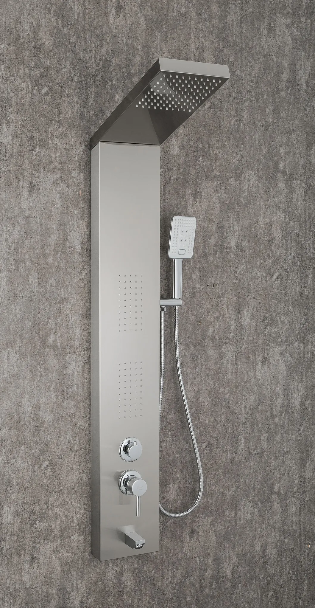 Душевая панель сатин хром FRAP F24005-5