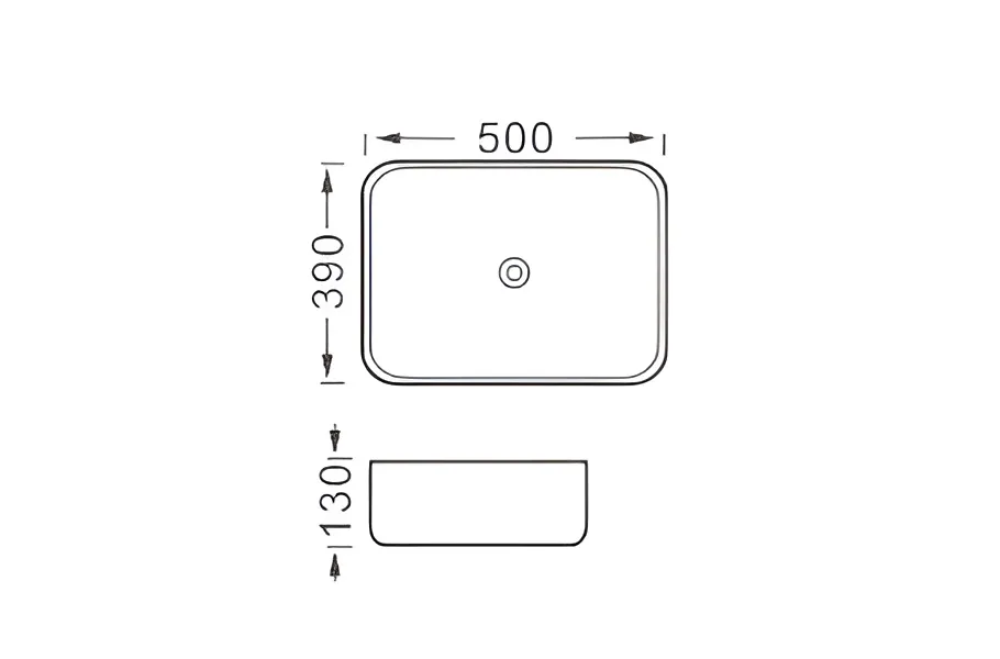 Раковина накладная для установки на столешницу AQUATEK ВЕГА AQ5515-MB 500*390*130, матовый черный в магазинах СантехГид