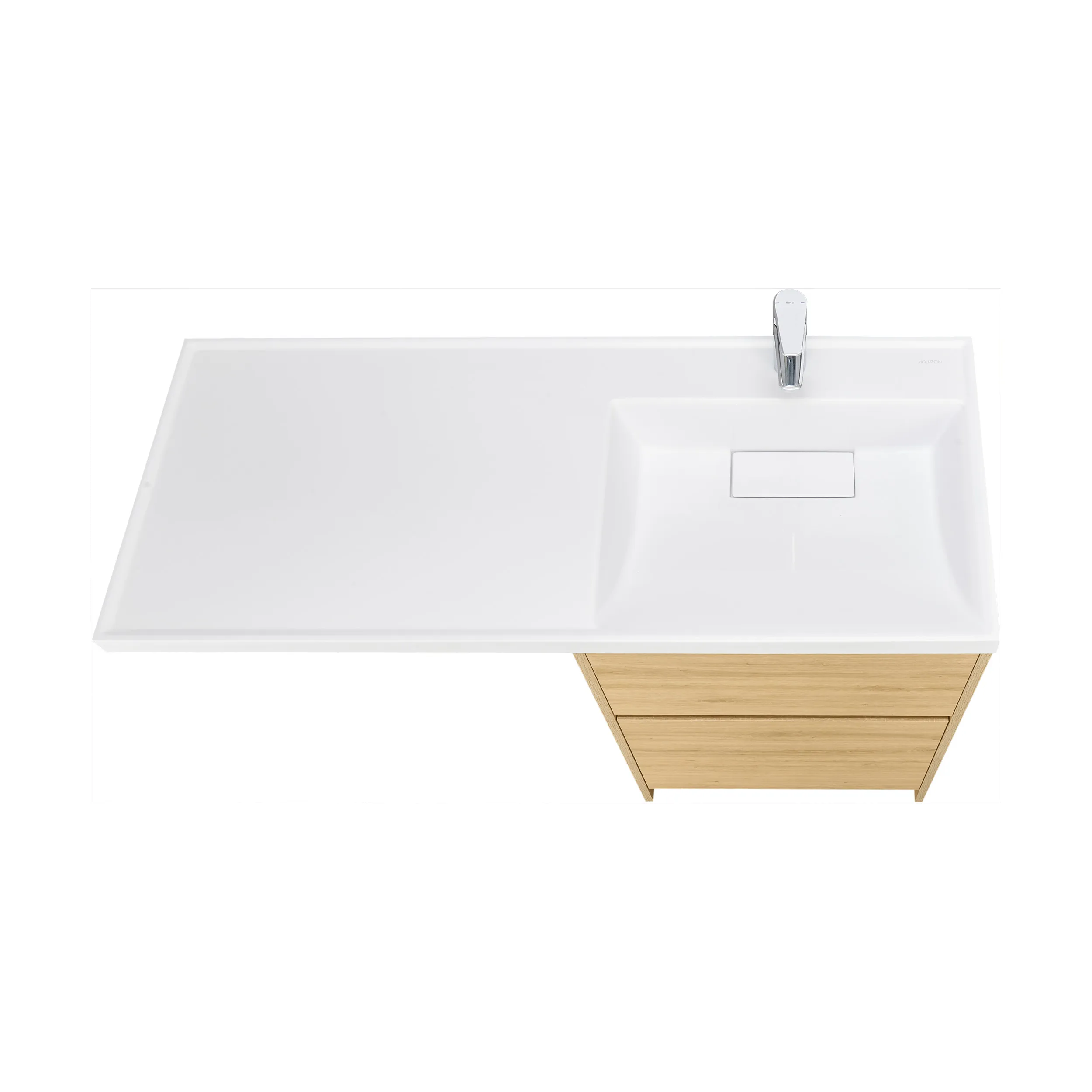 Корпус тумбы под раковину AQUATON Лондри 60 Дуб Сантана без фасада 1A266901LH0C0