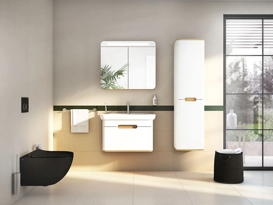 Унитаз безободковый подвесной VitrA Sento, цвет Матовый черный 7748B083-0101