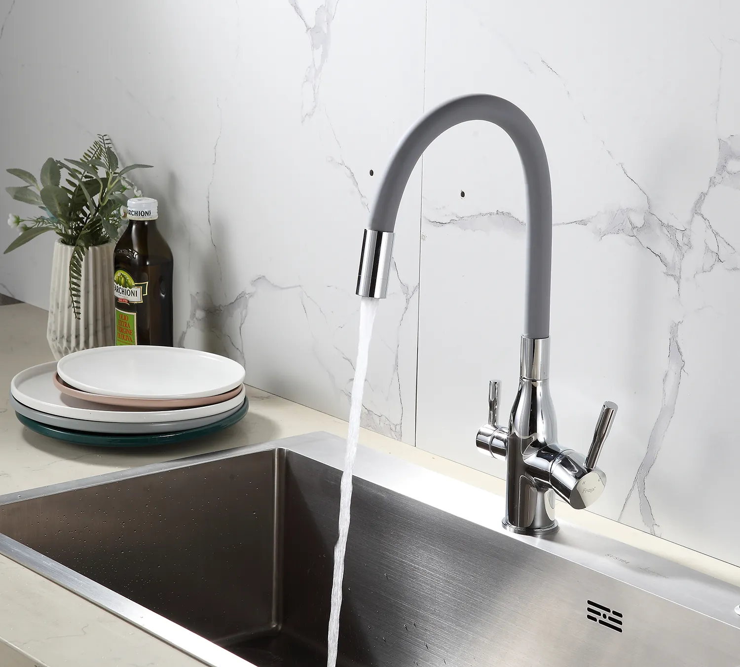 Смеситель для кухни хром FRAP F4396