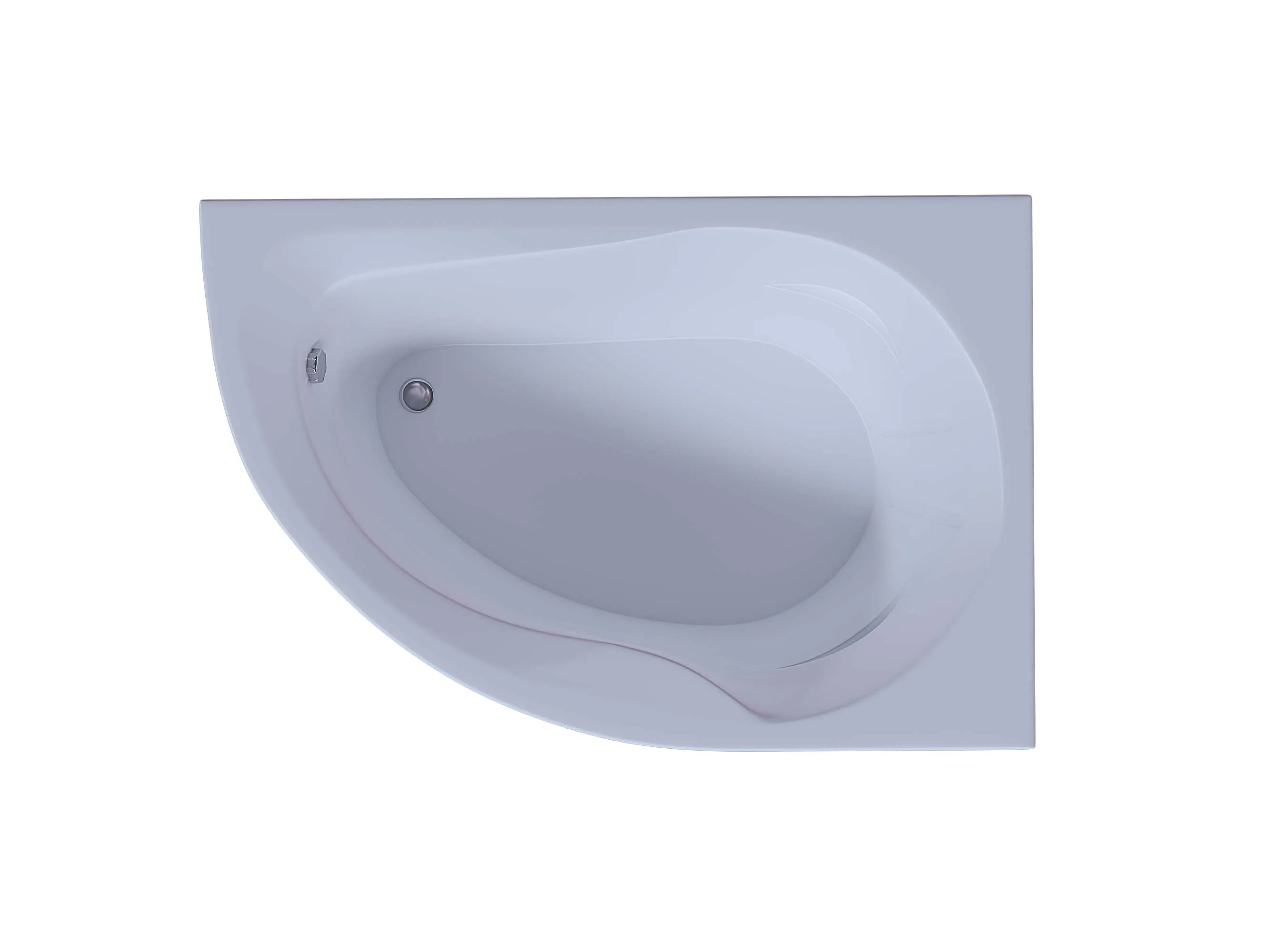 Акриловая ванна Aquatek Вирго 150x100 асимметричная, правая, с каркасом и экраном, без гидромассажа