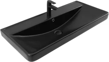 Раковина Aquanet Ирис 100 черная матовая