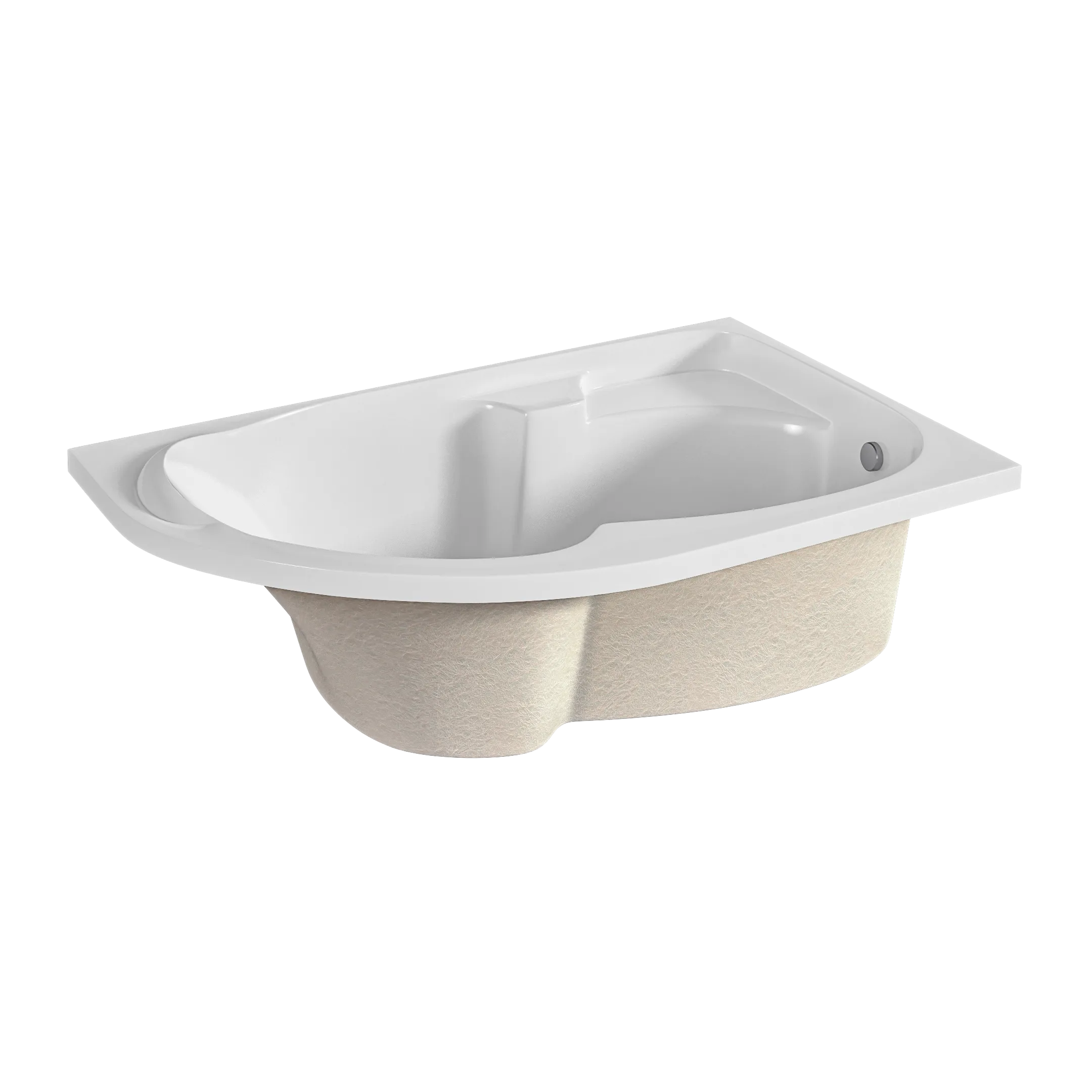 Ванна акриловая 1Marka DIANA 170x105 Асимметричная Белая Правая 01ди1710п