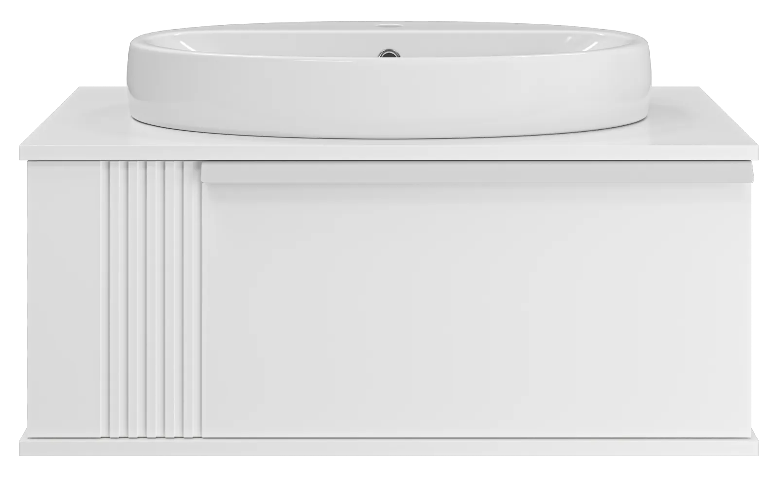 Тумба под раковину Brevita Savoy 80 подвесная (белая)