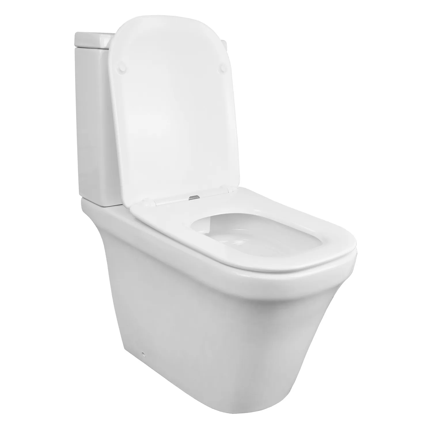 Унитаз-компакт Azario Candy 370х620х780 напольный, безободковый, в комплекте с бачком и сиденьем микролифт () AZ-1503B