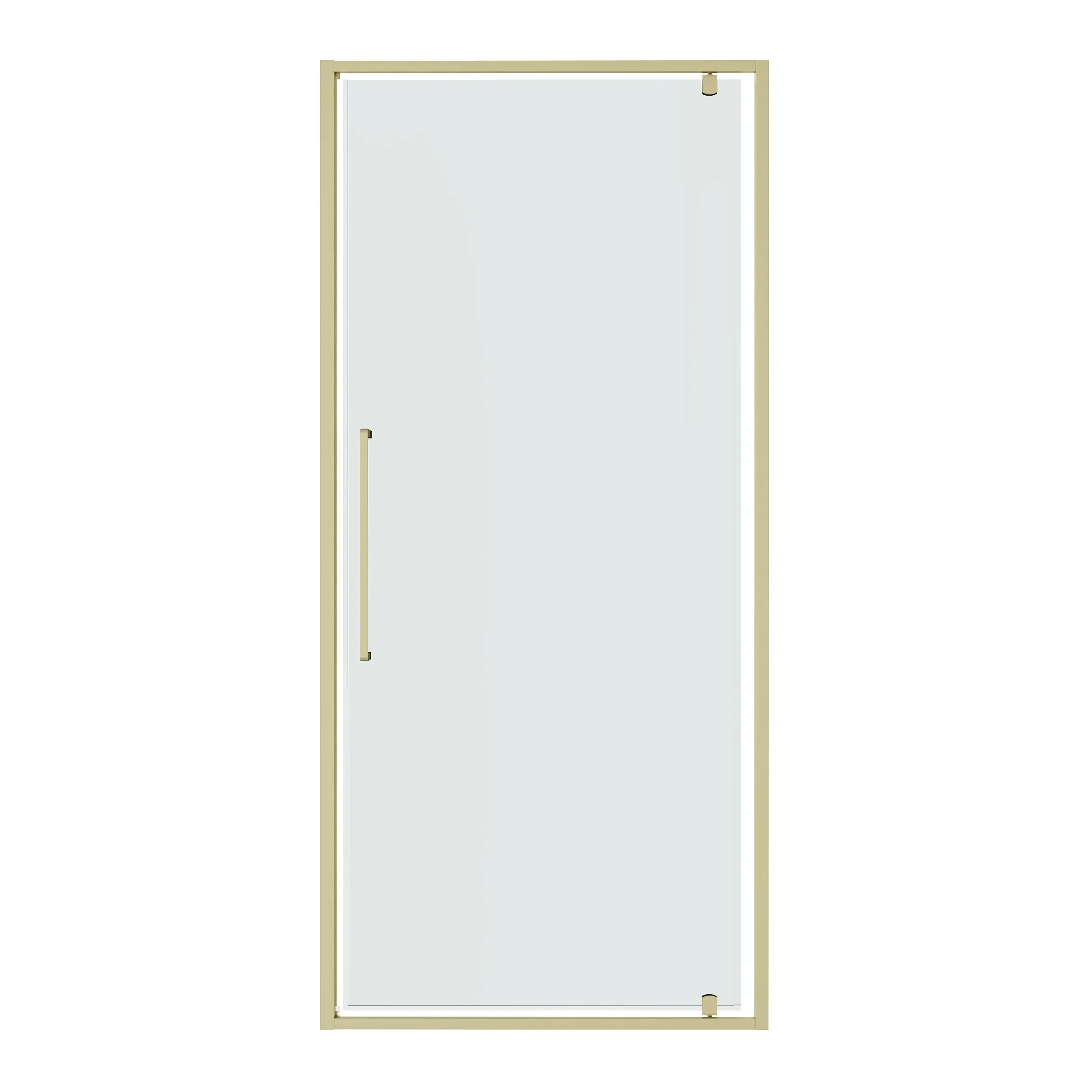 Дверь в нишу Niagara Nova (100х195) распашная,золото сатин,стекло прозрачное,1 место NG-45-10ASG 