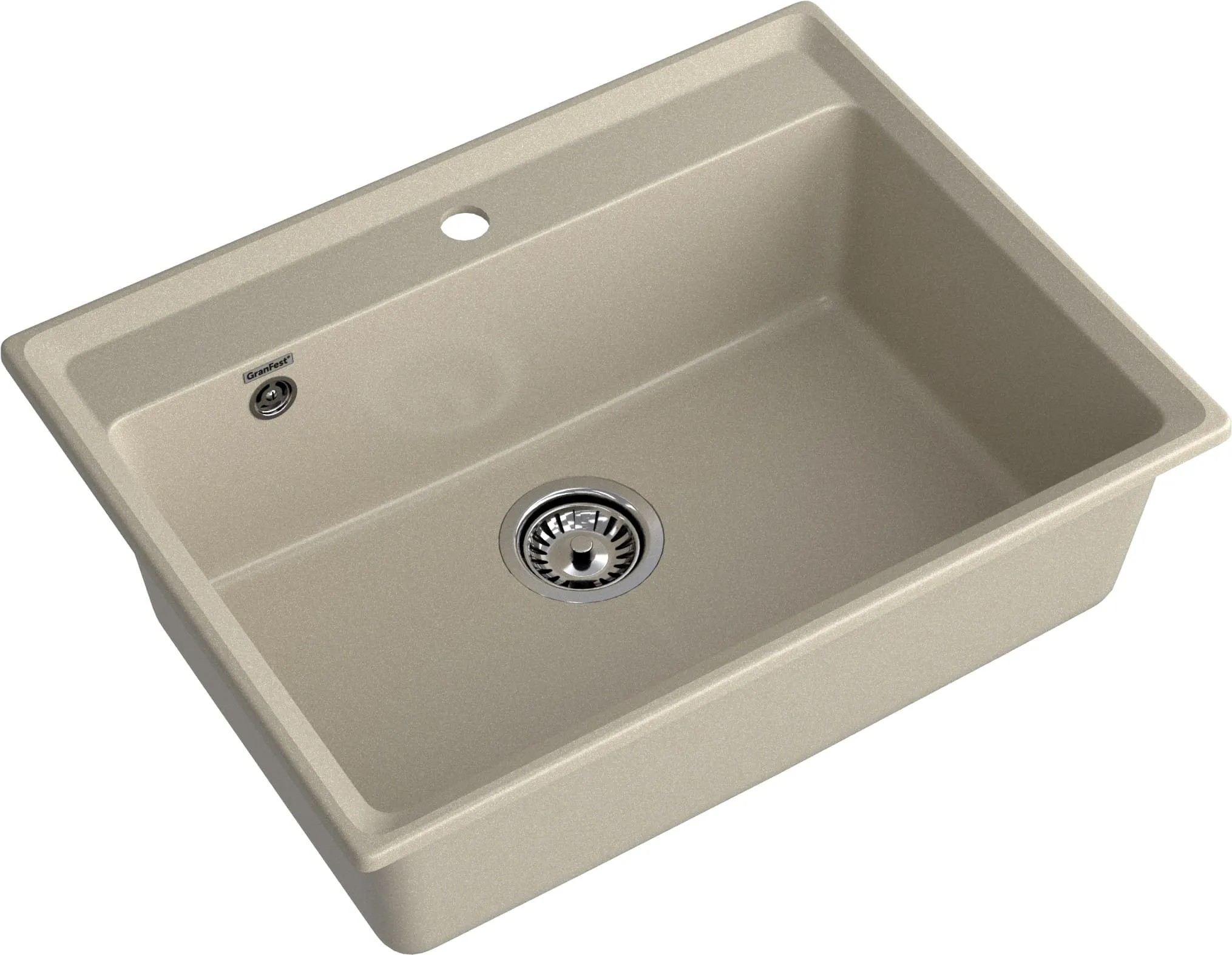 GRANFEST Мойка  композит LEVEL, GF-LV-660, чаша 660*500, топаз