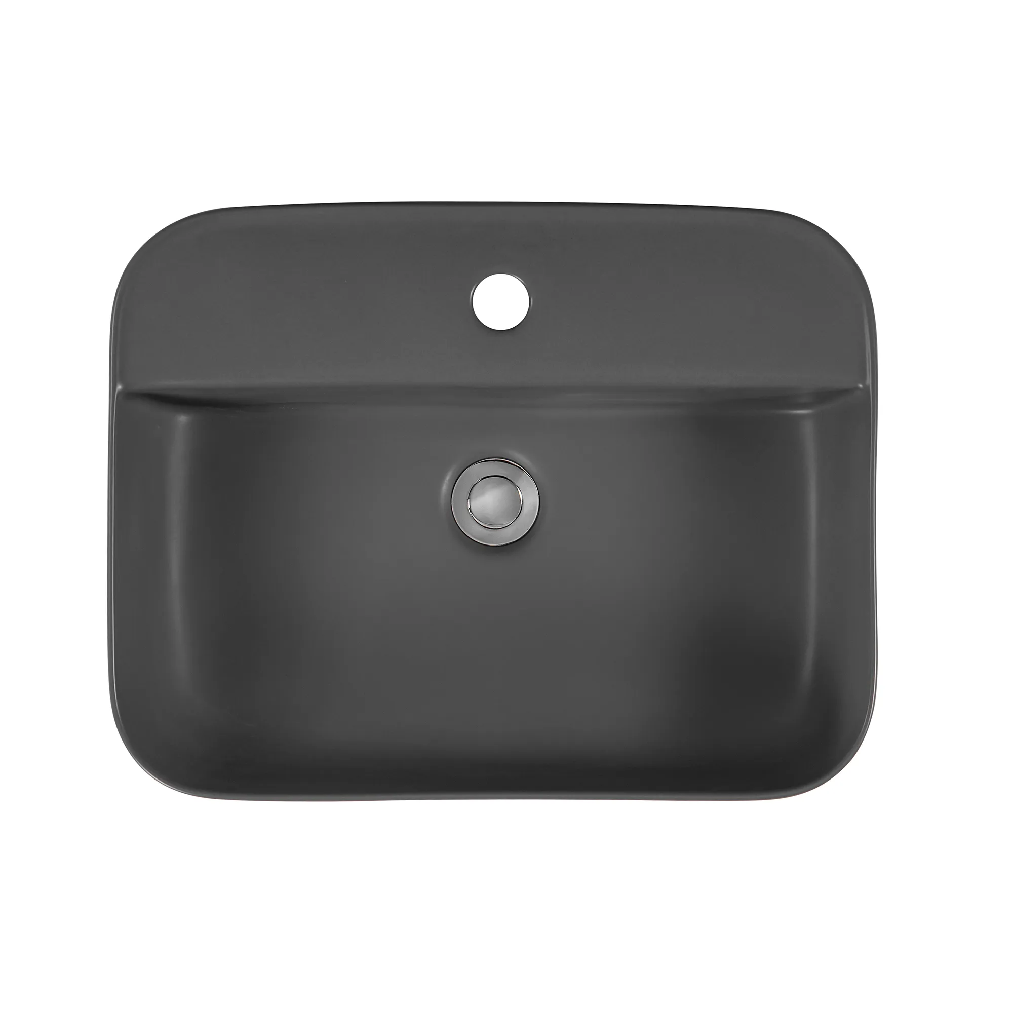 Раковина накладная для установки на столешницу AQUATEK ВЕГА  500*395*140, с отверстием под смеситель, матовый серый AQ5506-MG в магазинах СантехГид