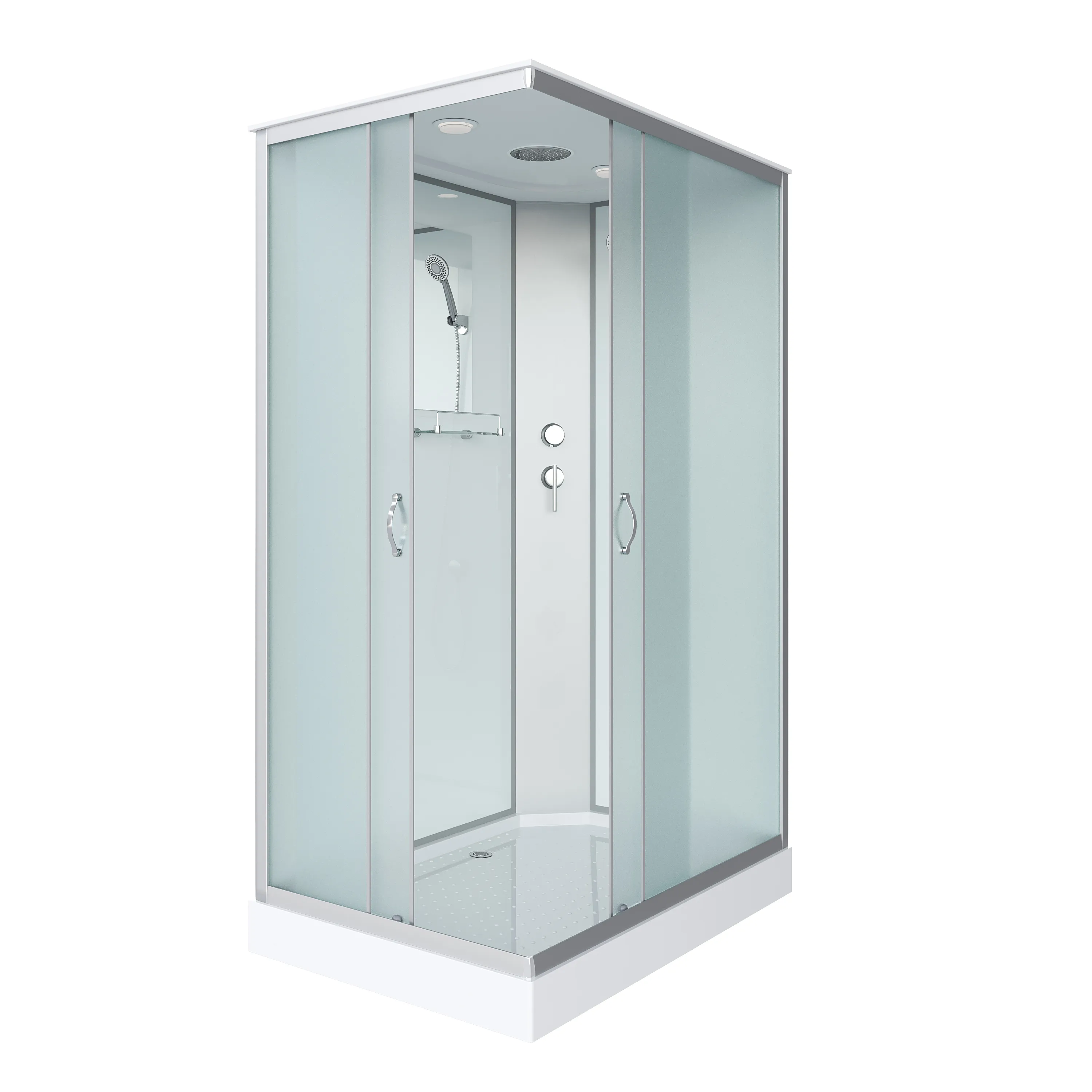 Душевая кабина Niagara Classic NG-43975-14Q (90х70х215) низкий поддон(13см),стекло матовое,3 места