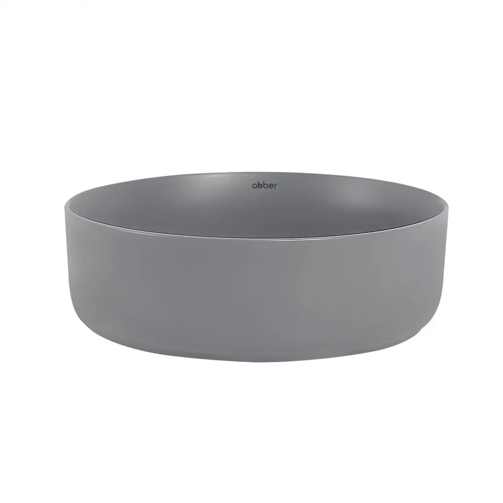 Раковина накладная ABBER Bequem AC2108MG серая матовая в магазинах СантехГид