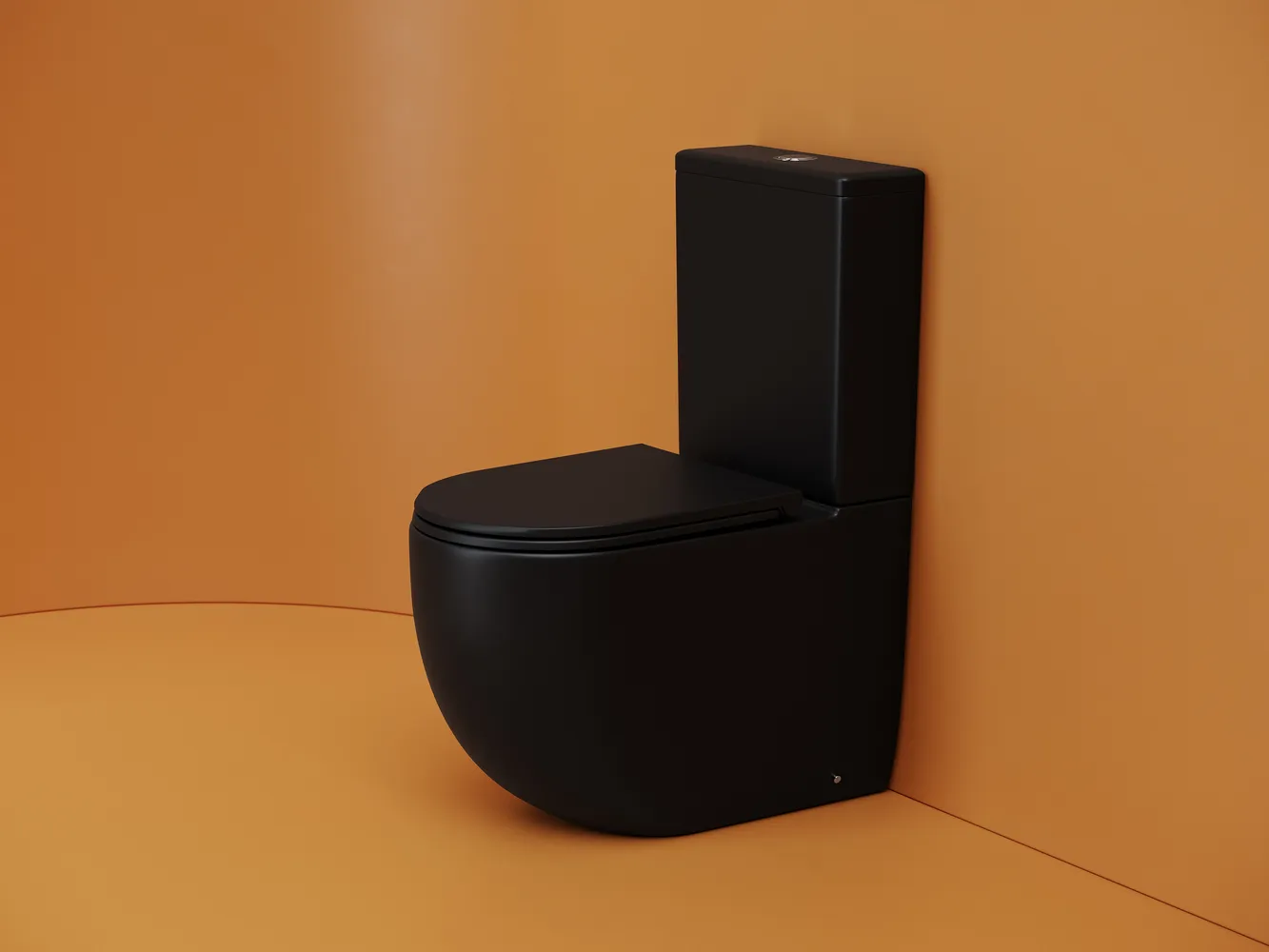 Напольный пристенный унитаз с бачком METROPOL, смыв Торнадо, нижняя подводка, горизонтальный выпуск,