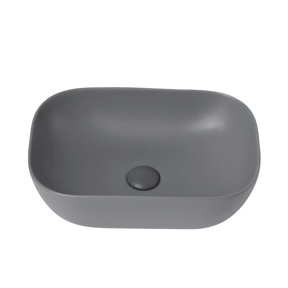 Раковина накладная ABBER Rechteck AC2200MG серая матовая в магазинах СантехГид