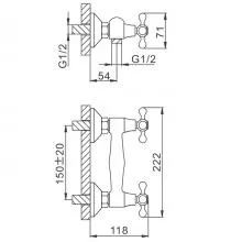 Смеситель для душа FRAP F2008