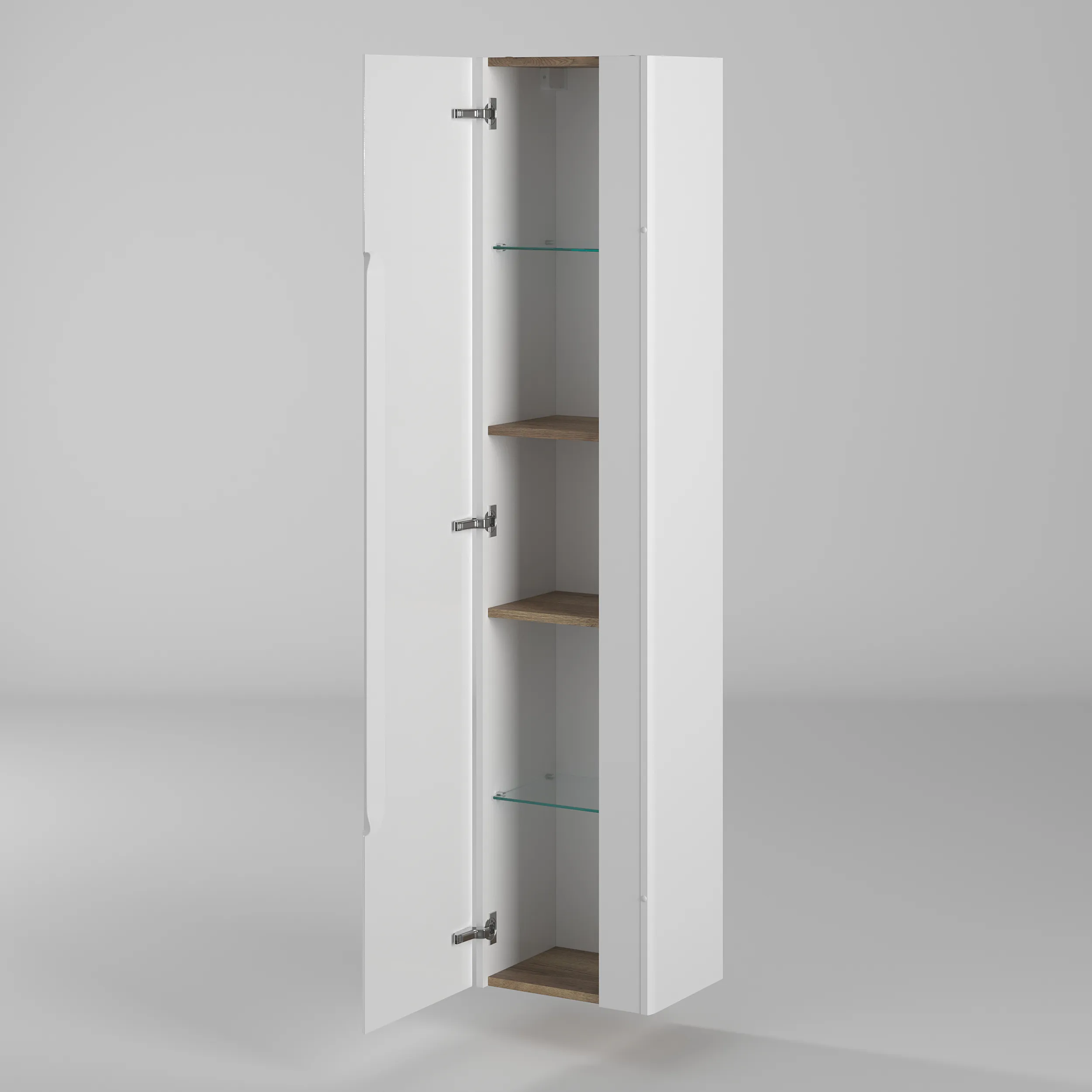 Пенал Briz Эстель 35 см, белый глянец