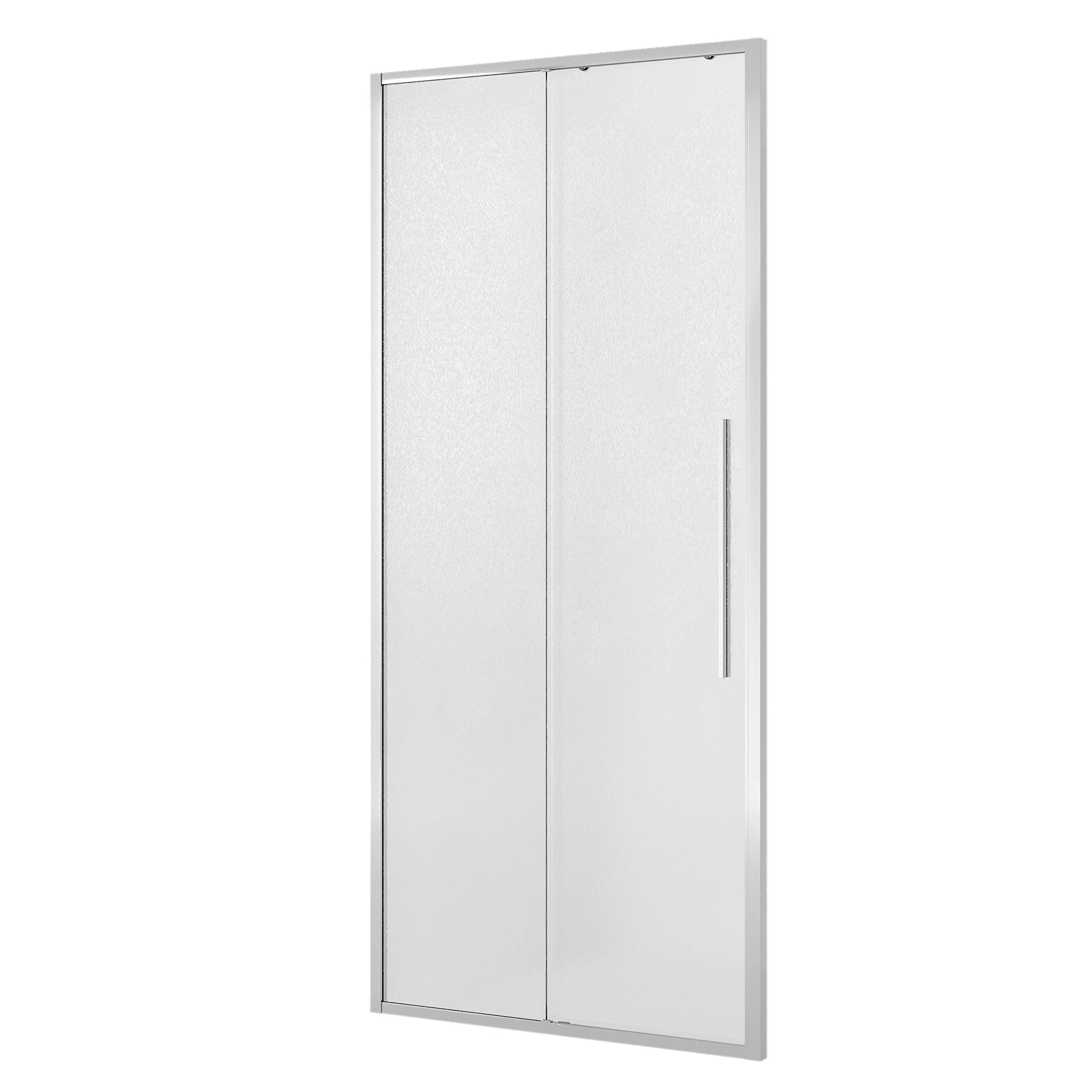 Дверь в нишу Niagara Nova (100х195) хром,стекло шиншилла,дверь раздвижная,1 место NG-65-10CH 