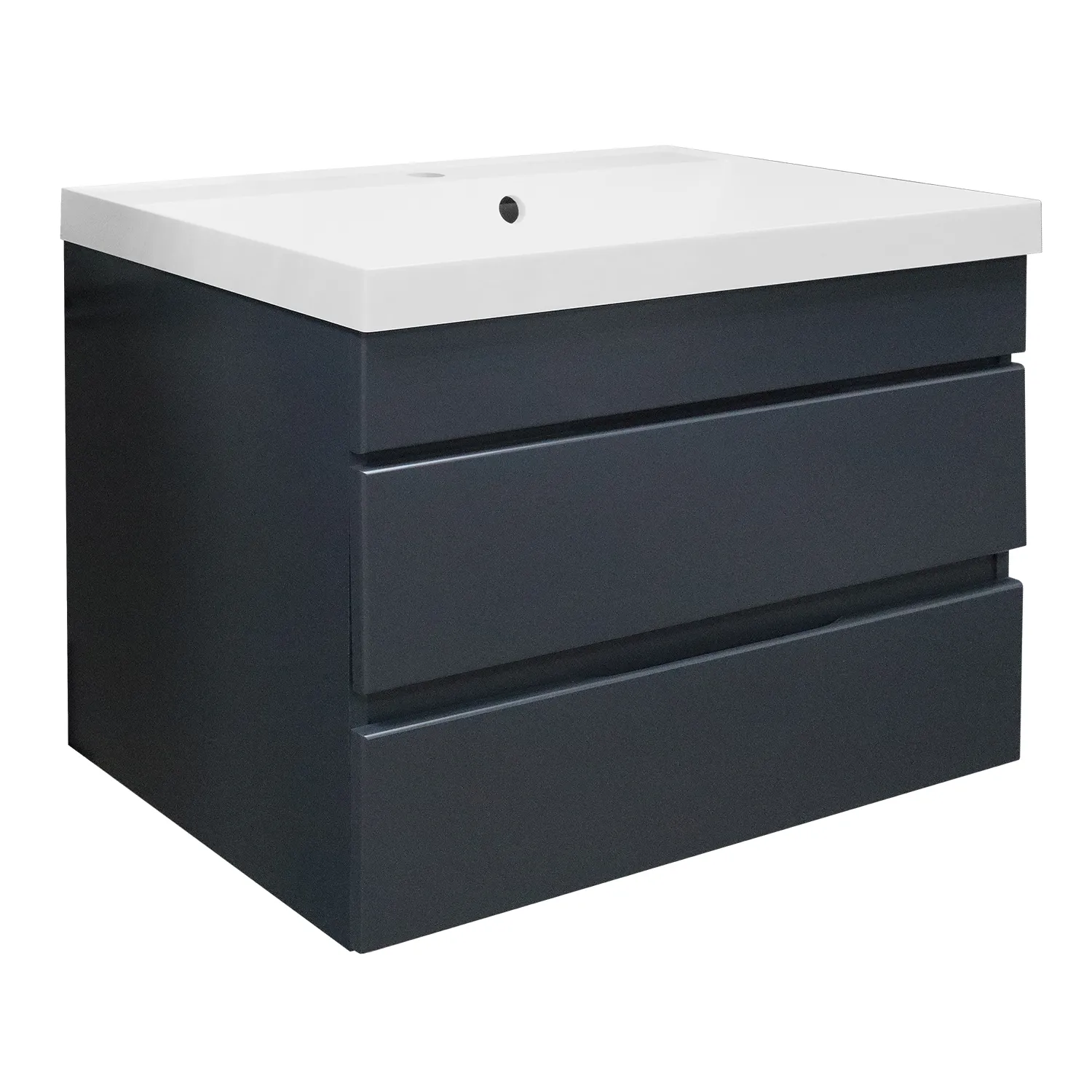 Комплект Azario Тумба Эстима 70/2 695х447х555 подвесная, с раковиной Астория 70, графит () CS00094588