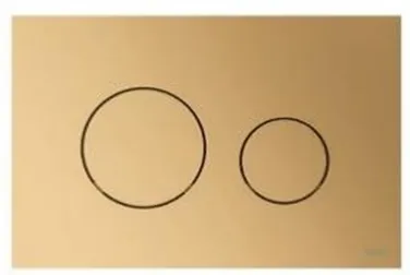 Панель смыва для унитаза Tece LOOP золото-латунь матовое