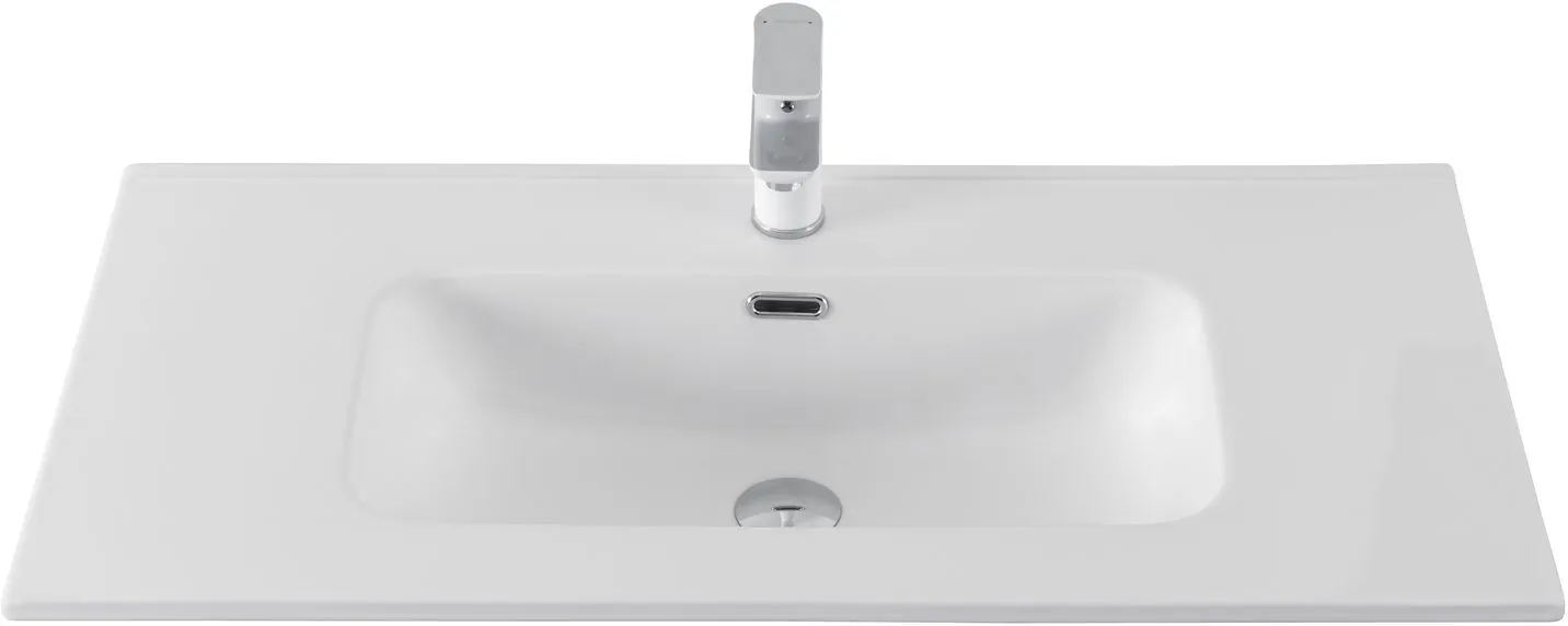 Раковина Aquanet Flat 90 белая матовая