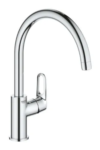 Смеситель для кухни BauFlow, высокий излив, хром 31538001