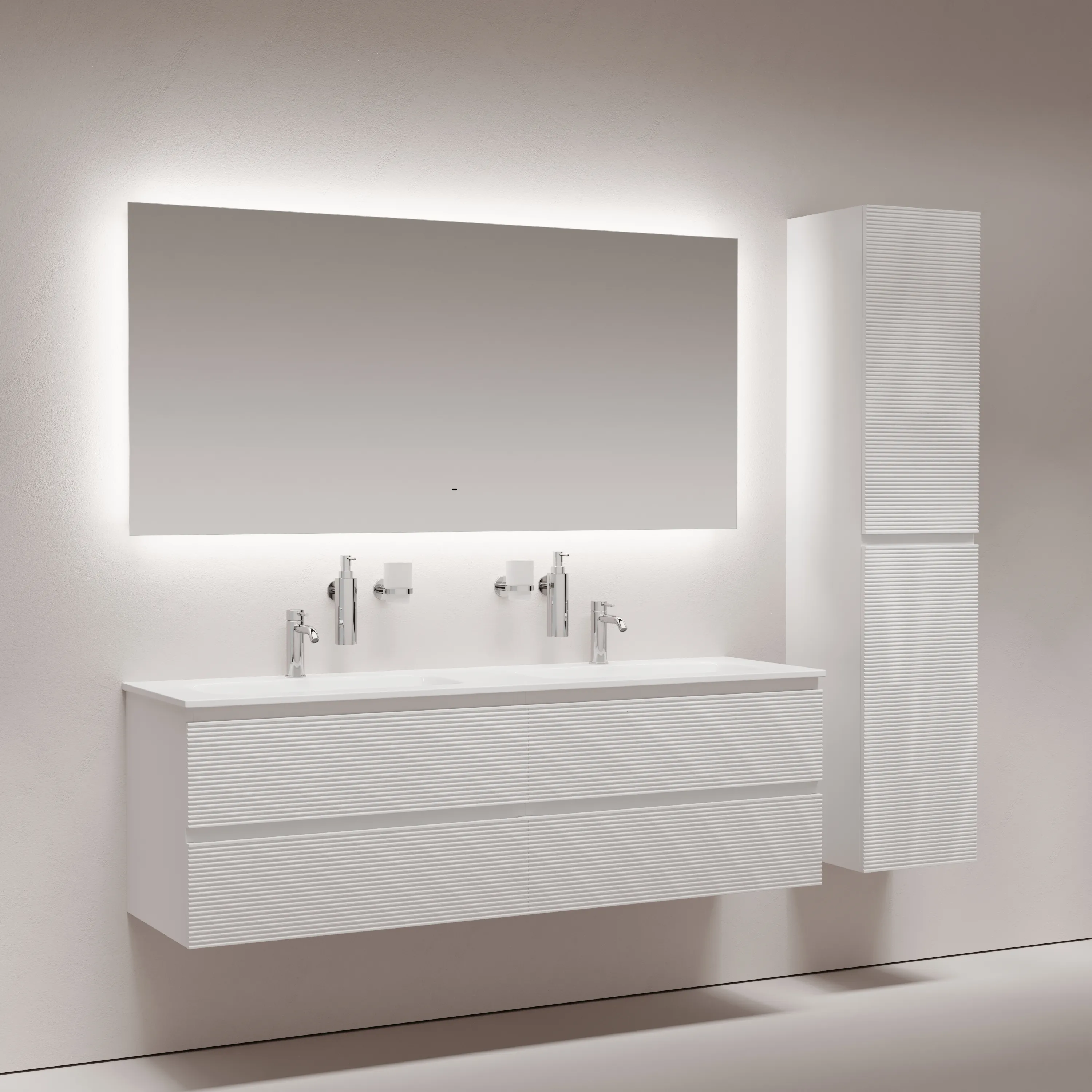 Зеркало Sancos Поле / Square SQ1600 160x80 светодиодная подсветка 6000K 