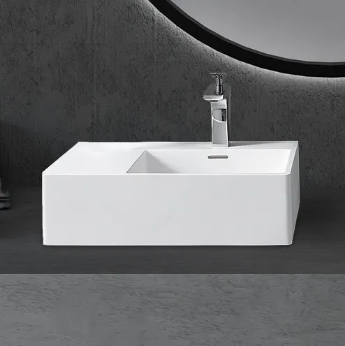 Раковина подвесная ABBER Stein AS2644 R белая матовая в магазинах СантехГид