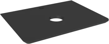 Столешница Aquanet Эмбер 60 черный матовый