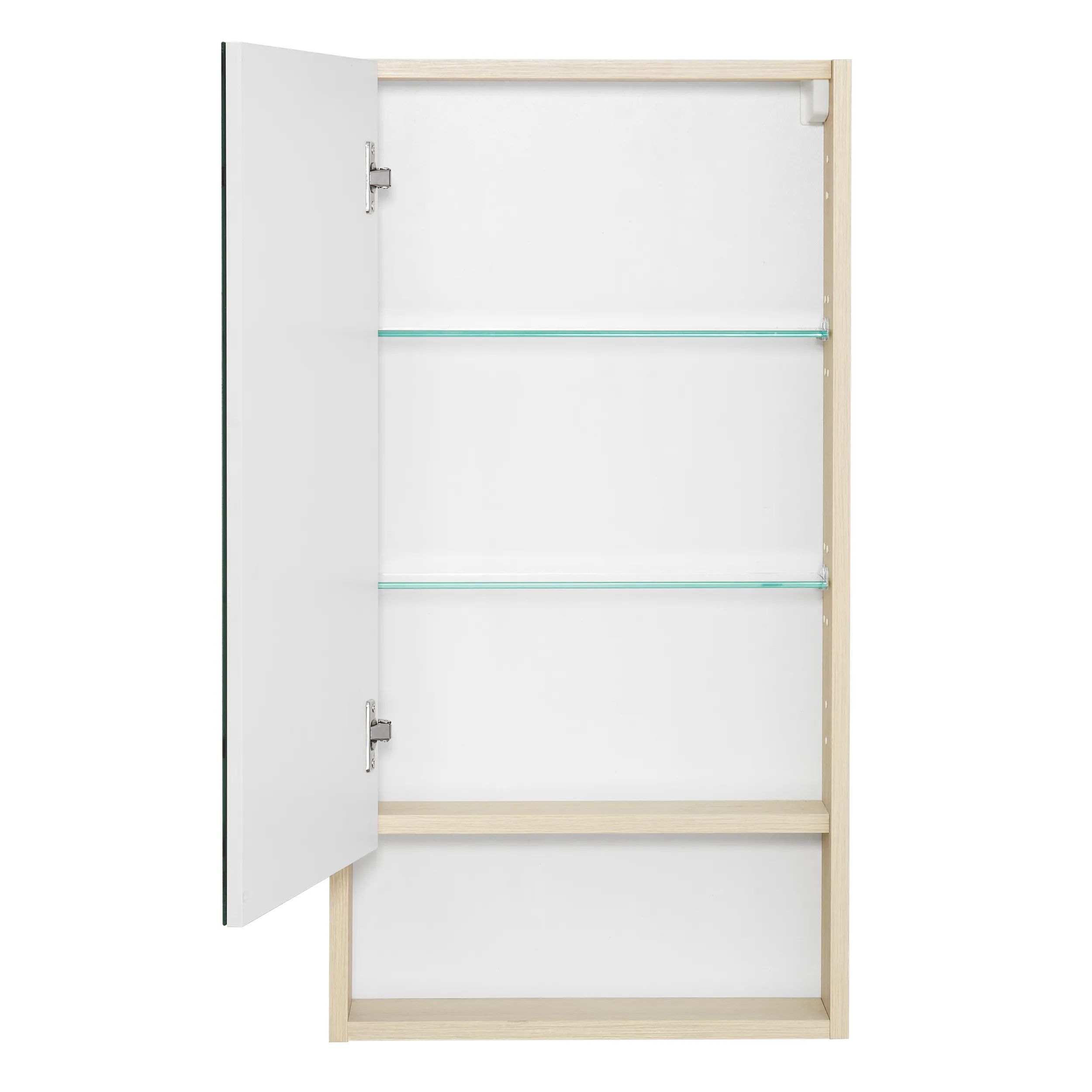 Зеркальный шкаф AQUATON Сканди 45 белый, дуб верона 1A252002SDB20