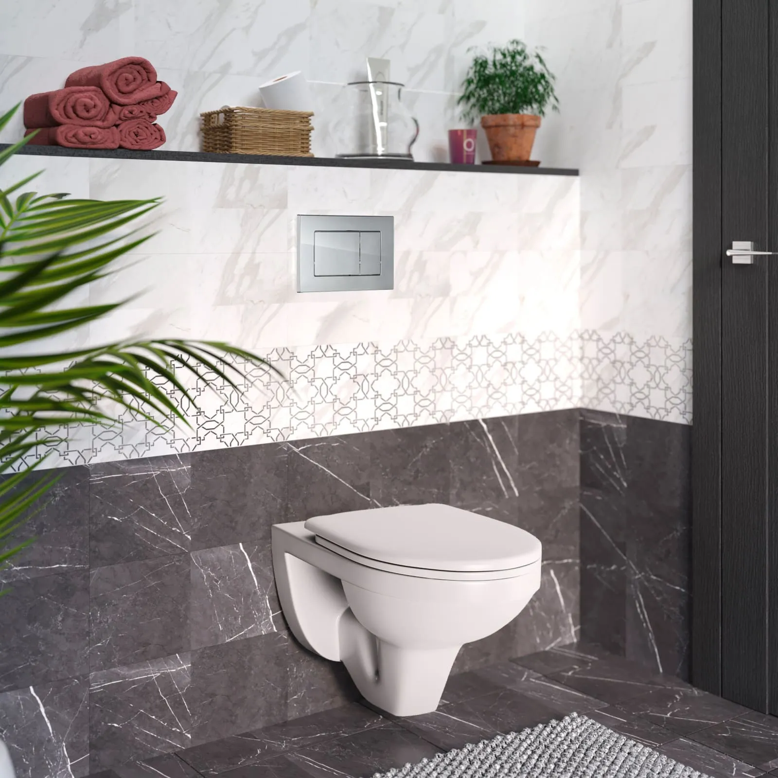 АТОМ 410 кнопка хром