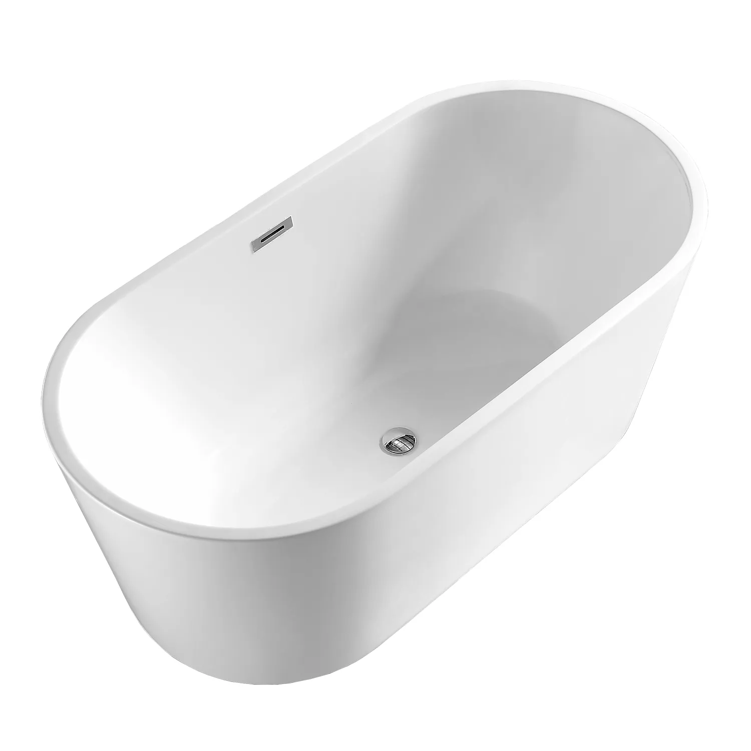 Ванна акриловая Azario RICH 1500x750x580 отдельностоящая, в комплекте с сифоном и металлической рамой, цвет белый (AZ-6605-15075)