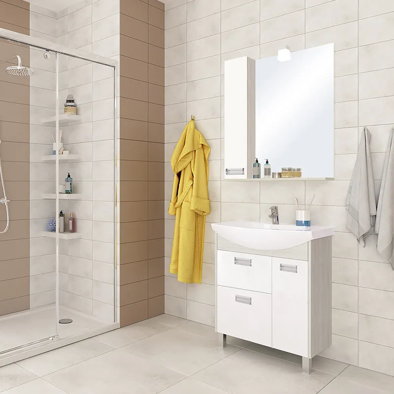 Зеркало-Шкаф AQUATON БЕККА 70 белый дуб () 1A214702BAC20