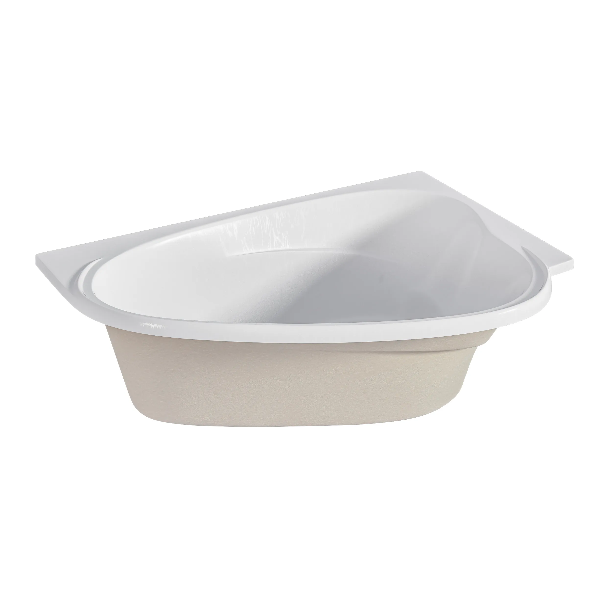 Ванна акриловая Marka One LOVE 185х135 Асимметричная белая Правая 01лв1813п