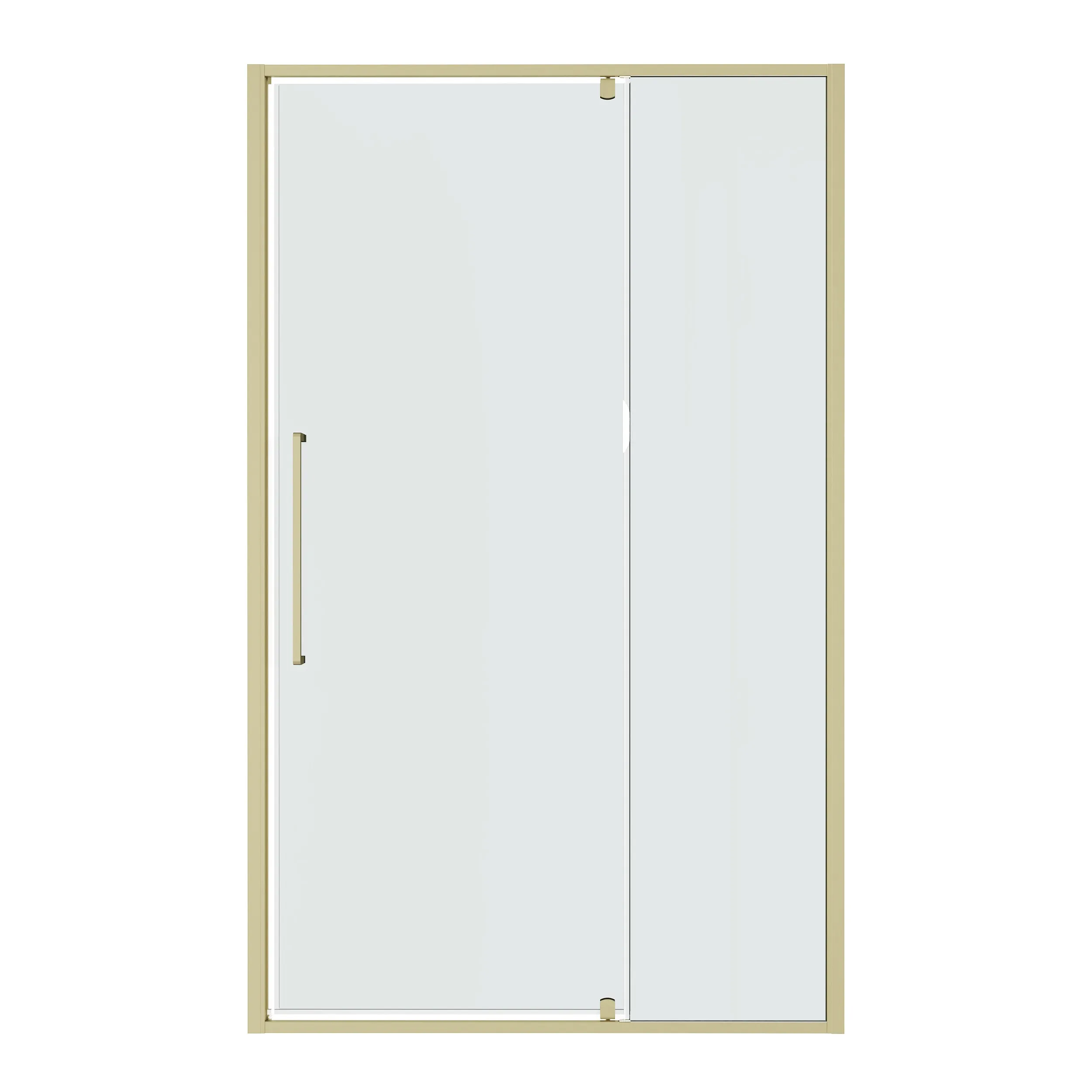 Дверь в нишу Niagara Nova (110х195) распашная,золото сатин,стекло прозрачное,1 место NG-45-11ASG 