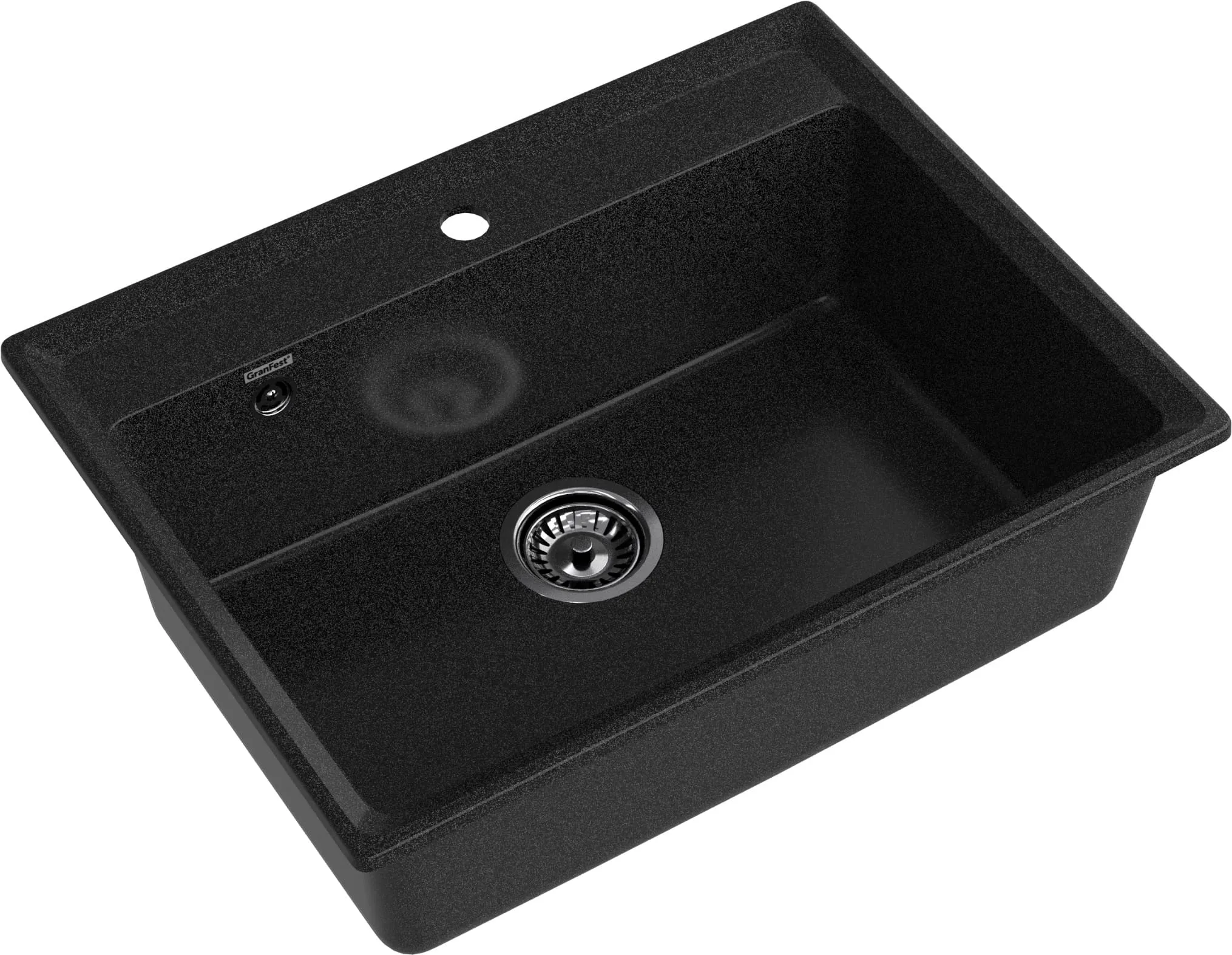 GRANFEST Мойка композит LEVEL, GF-LV-660, чаша 660*500, графит