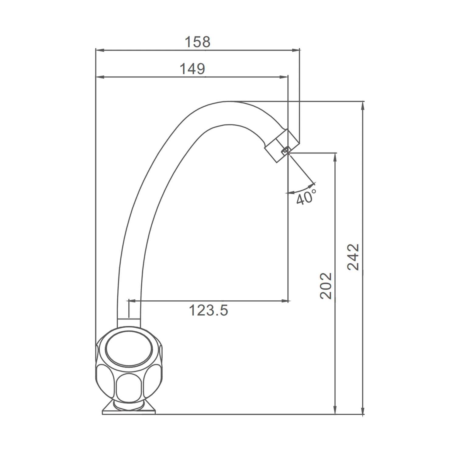 Смеситель Prohanss для кухни P12.41