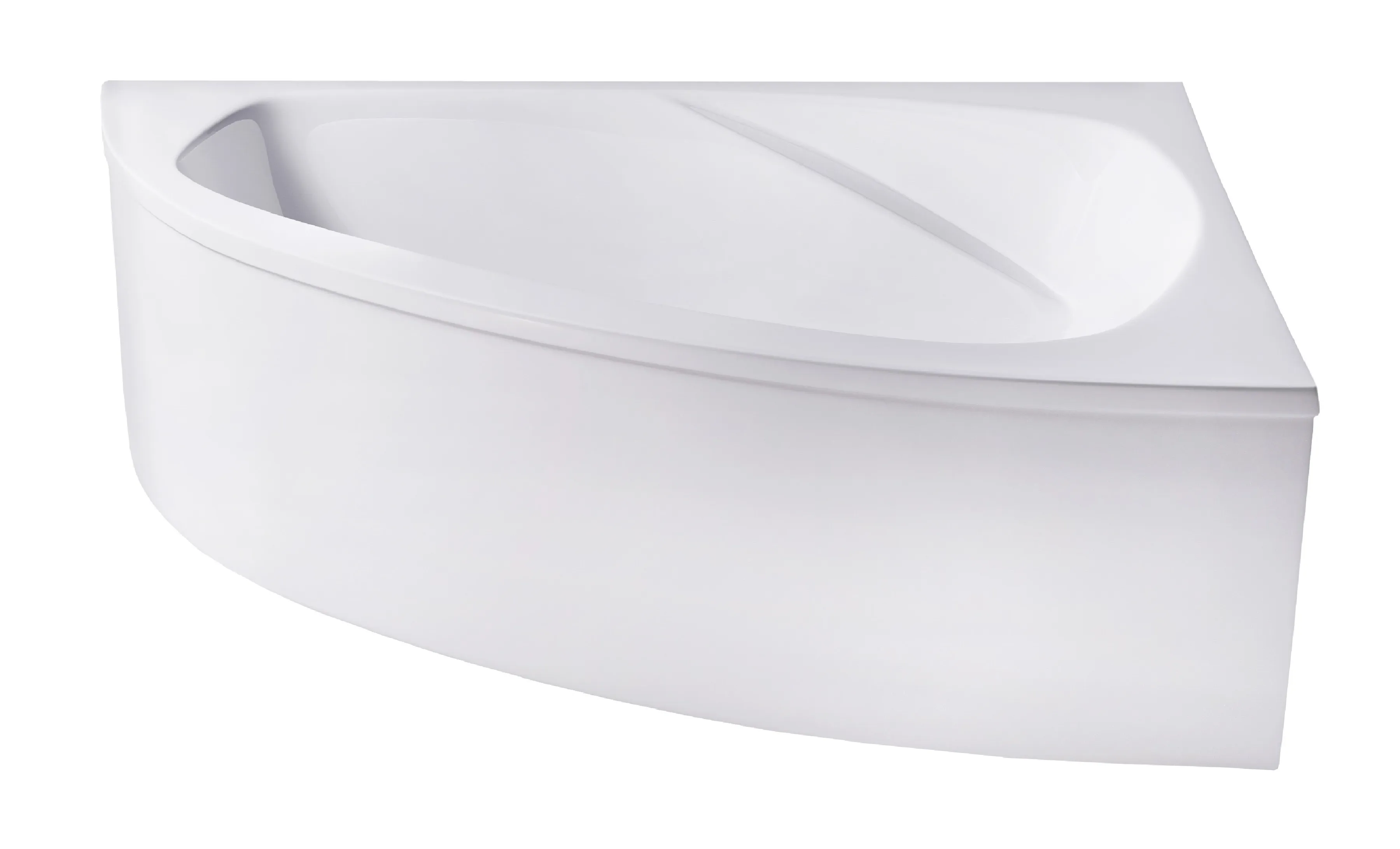 Ванна ТИОРА пустая, литой мрамор, правая 1545х1050