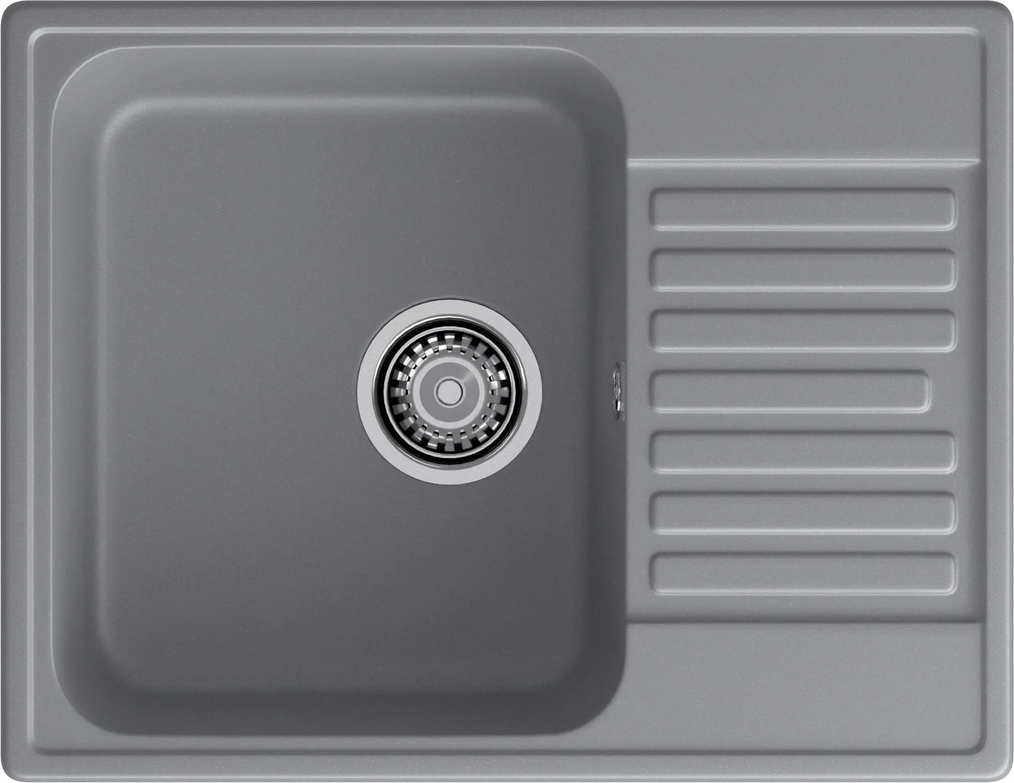 GranFest QUARZ (ECO-13) Мойка чаша+кр 620*480 (темно-серый)