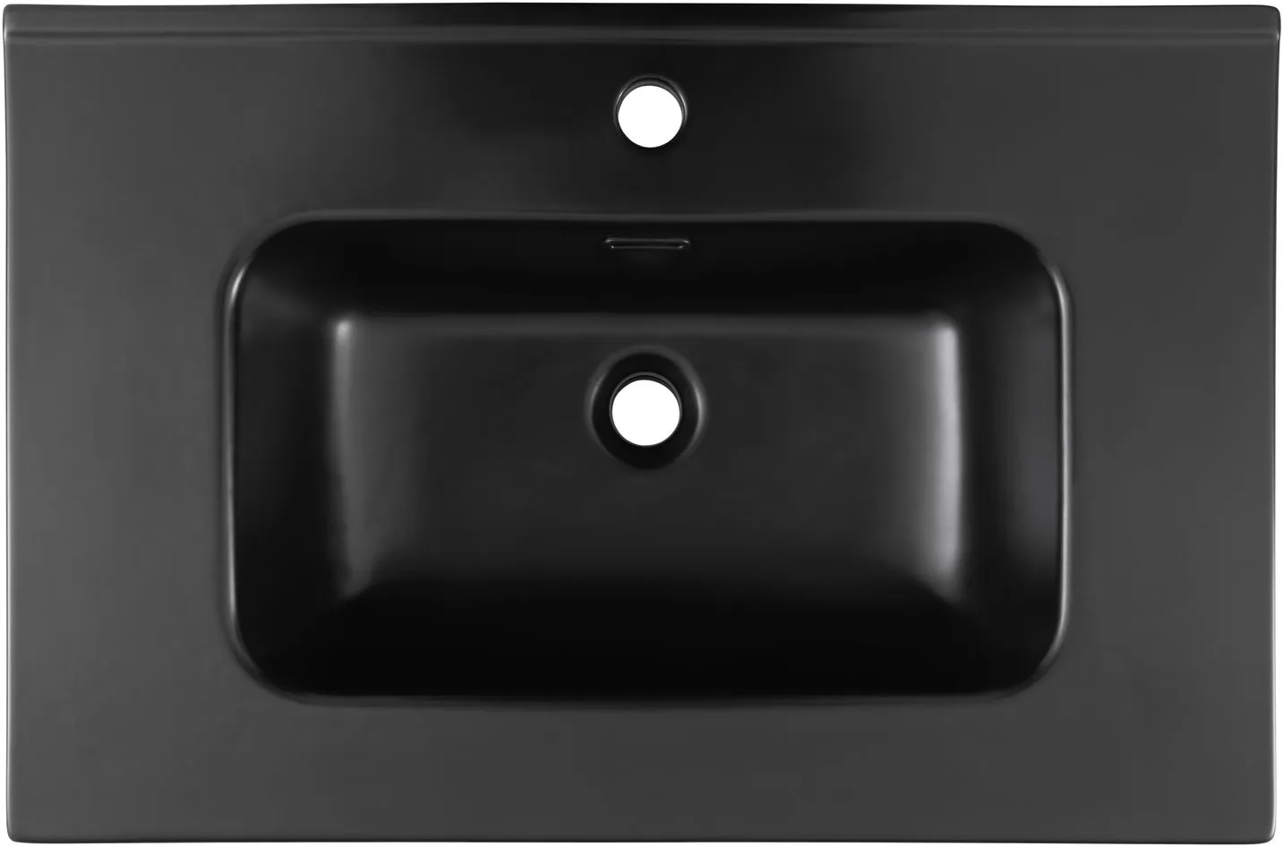 Раковина Aquanet Flat 70 черная матовая