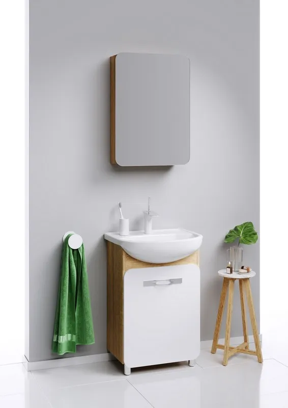 Напольная тумба с универсальной левой/правой дверью