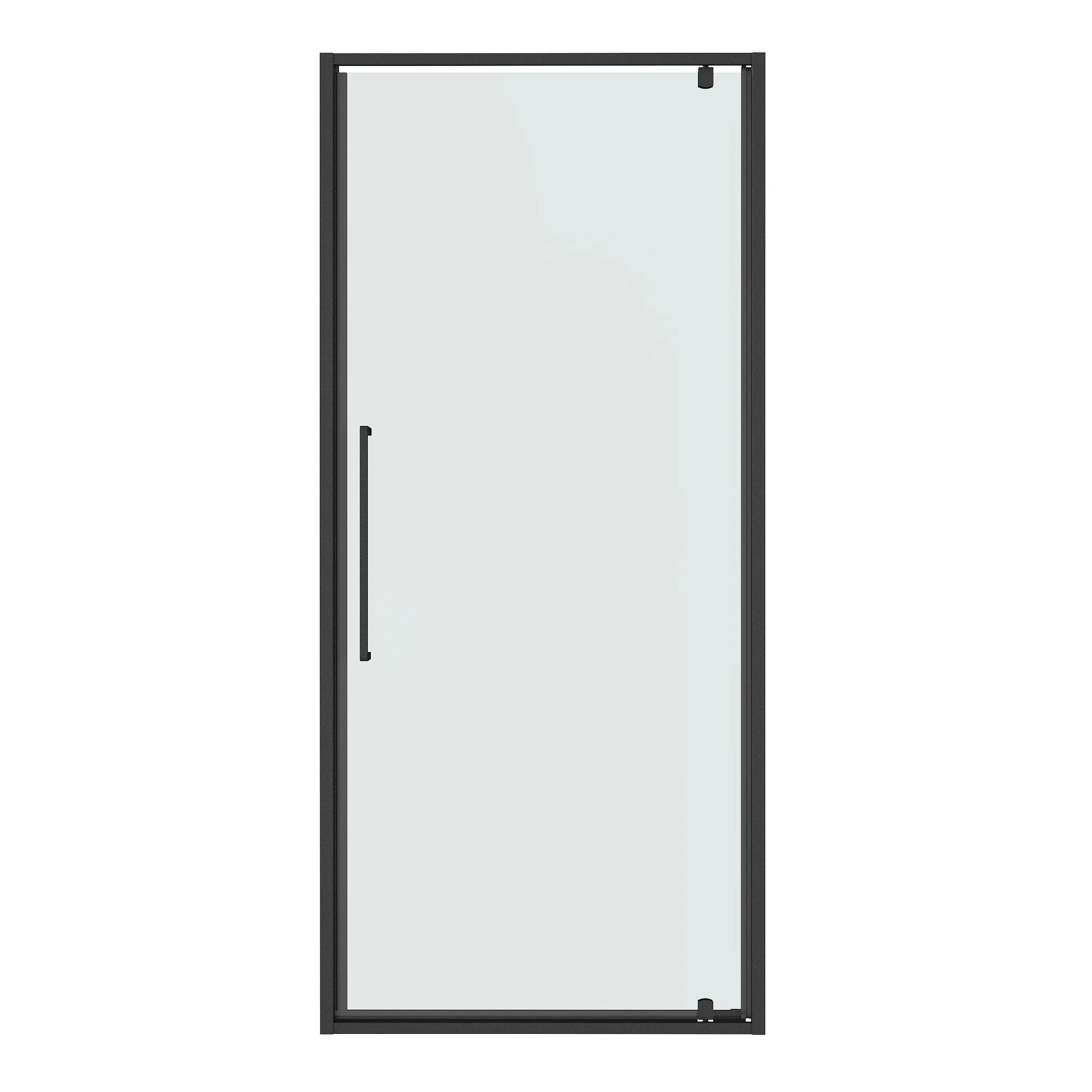 Дверь в нишу Niagara Nova (100х195) распашная,графит,стекло прозрачное,1 место NG-35-10AGR 