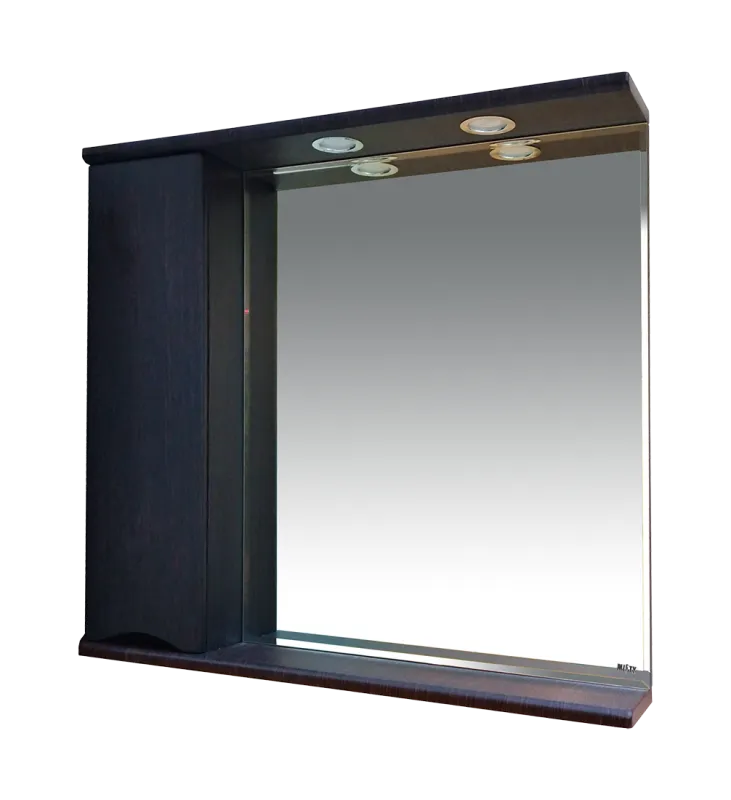 Зеркало-шкаф Элвис - 85 лев. (свет) венге