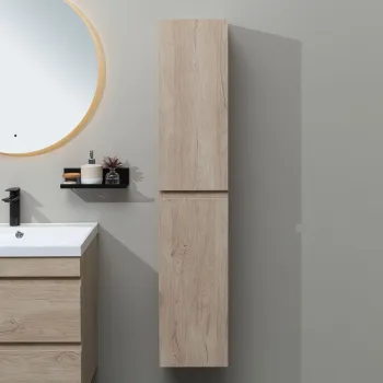 Шкаф-пенал Aquanet Нота New 30 дуб светлый